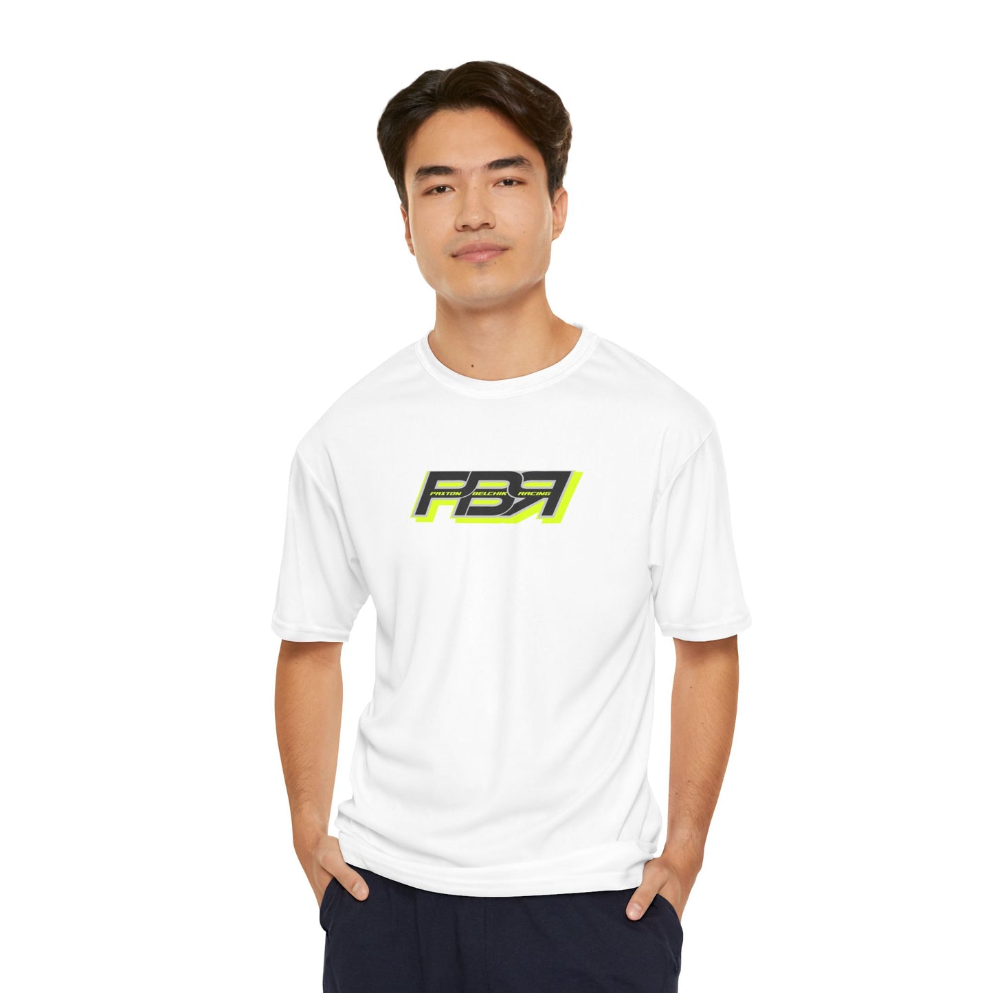 PBR Men's Performance T-Shirt with Bold Racing Design