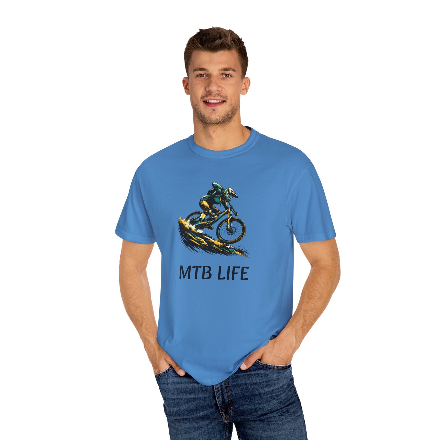 Unisex Garment-Dyed T-Shirt - MTB Life & 822 Apparel Designs for Active Lifestyles