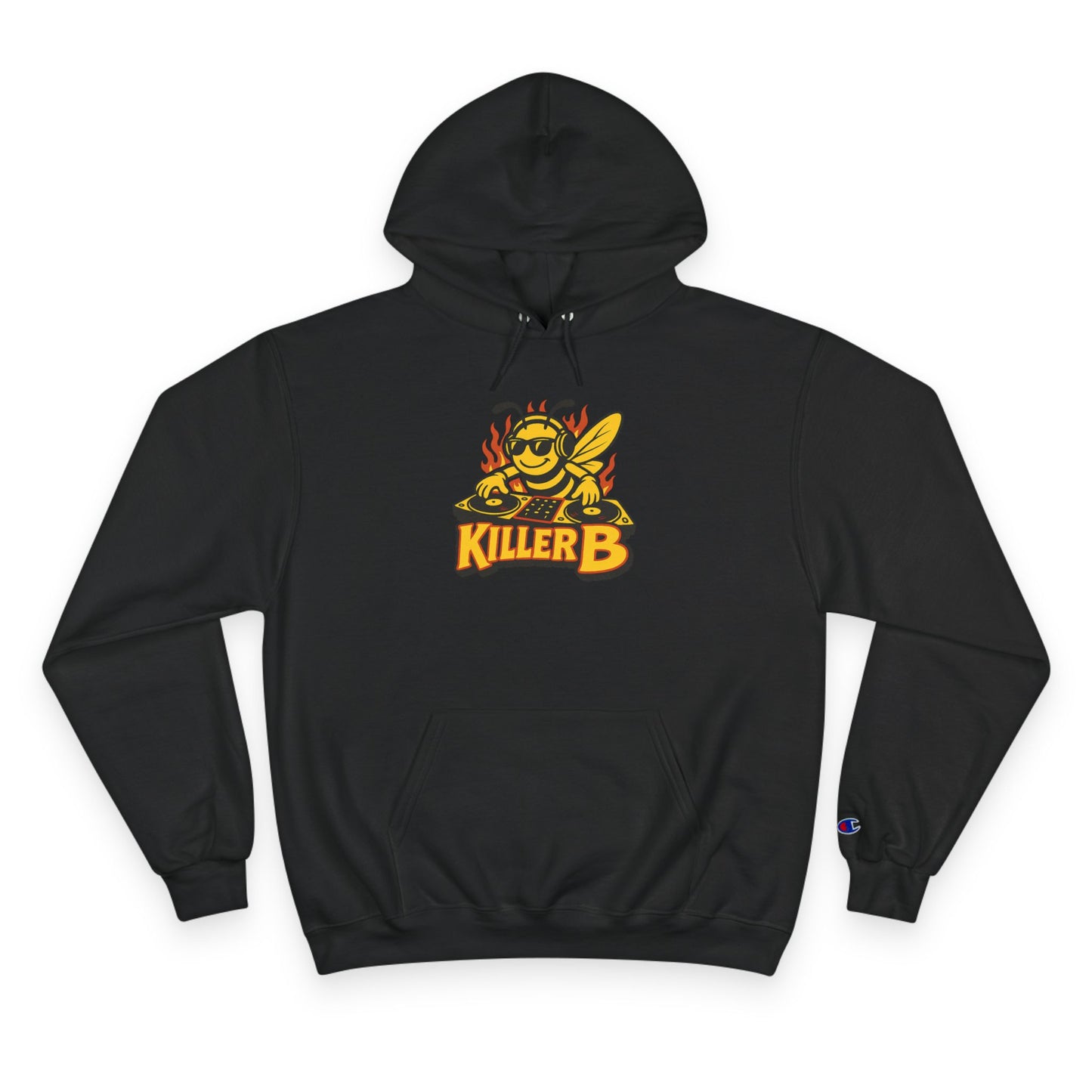 Killer B Champion Hoodie for Buzzing Style, Unisex Gift for Bee Lovers, Perfect for Casual Wear, Birthdays, and Celebrations