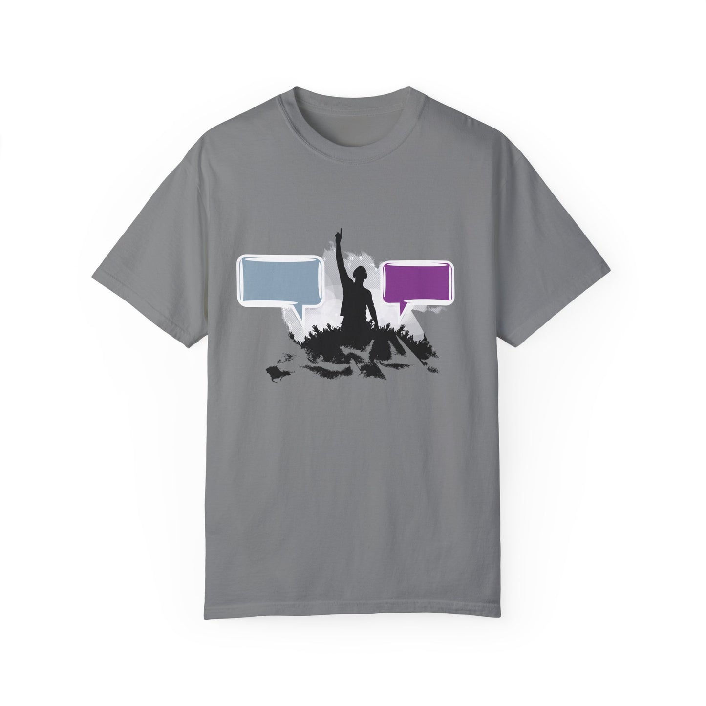 Unisex Garment-Dyed T-shirt: Empowering Voice and Sound Wave Art