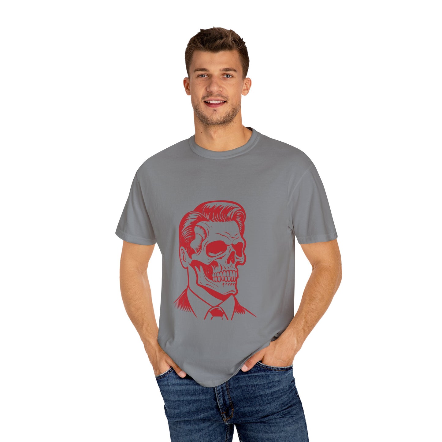 Stylish Skull Graphic Unisex T-Shirt - Perfect for Halloween & Casual Wear