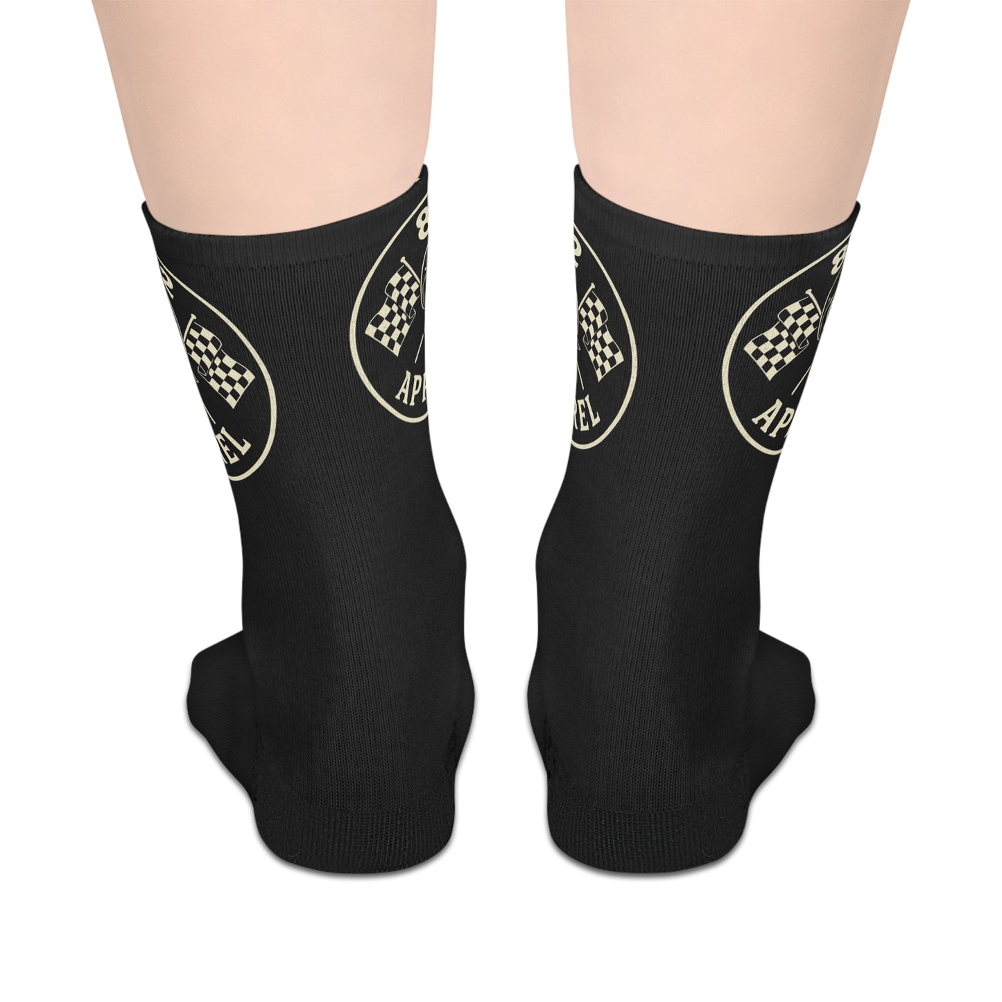 Racing Spirit Mid-Length Socks | Perfect for Motorsports Fans, Casual Outings, Gifts for Car Enthusiasts, Everyday Comfort, Race Day Gear