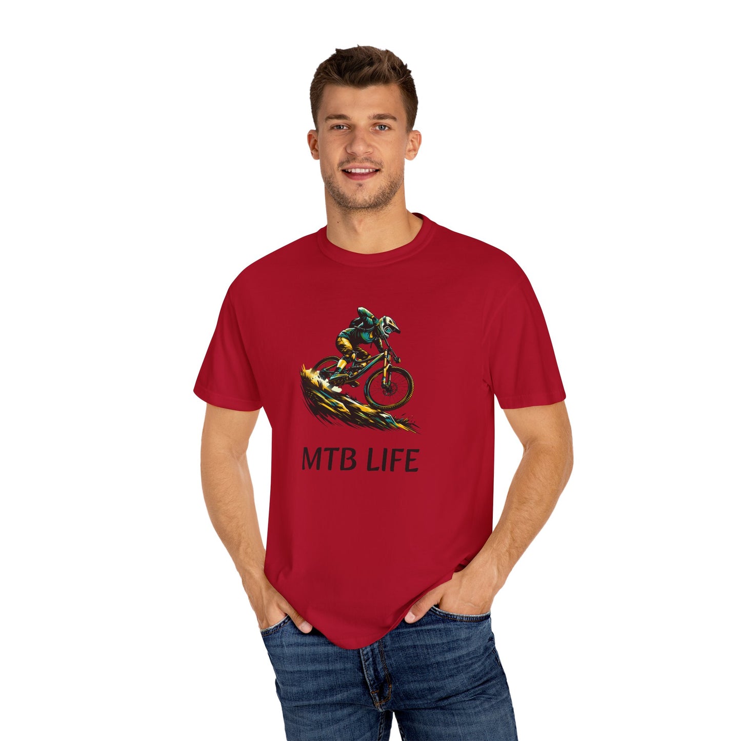 Unisex Garment-Dyed T-Shirt - MTB Life & 822 Apparel Designs for Active Lifestyles