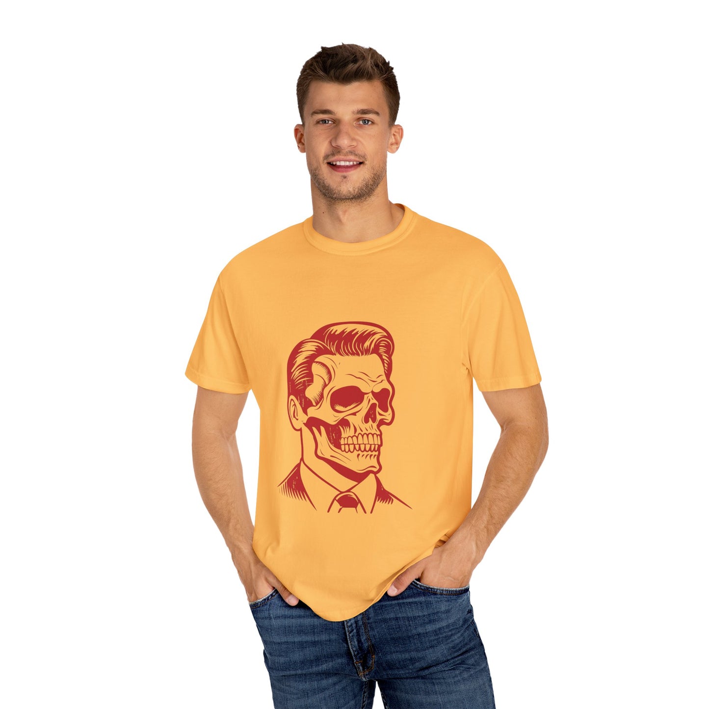 Stylish Skull Graphic Unisex T-Shirt - Perfect for Halloween & Casual Wear
