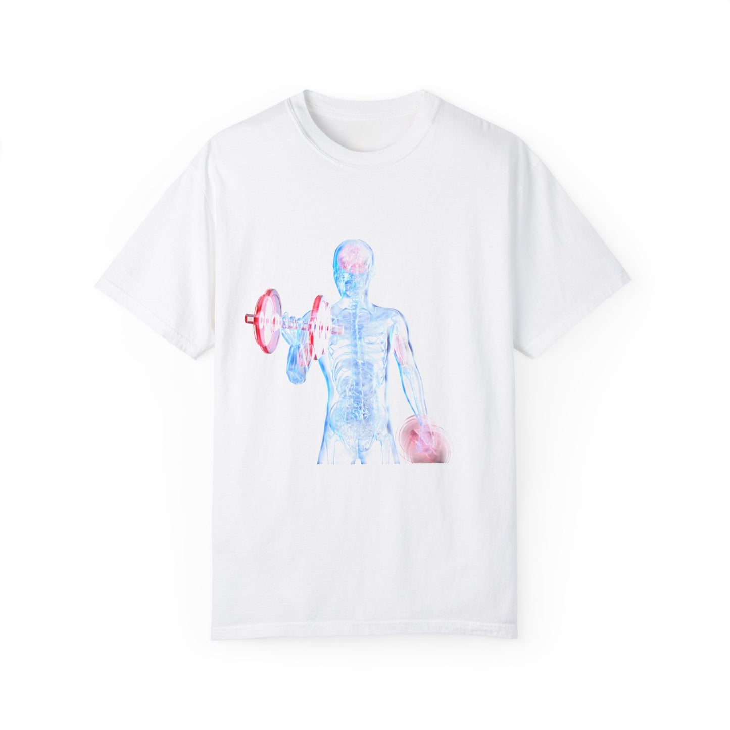 Unisex Fitness Anatomy Graphic T-Shirt - Weightlifting Design