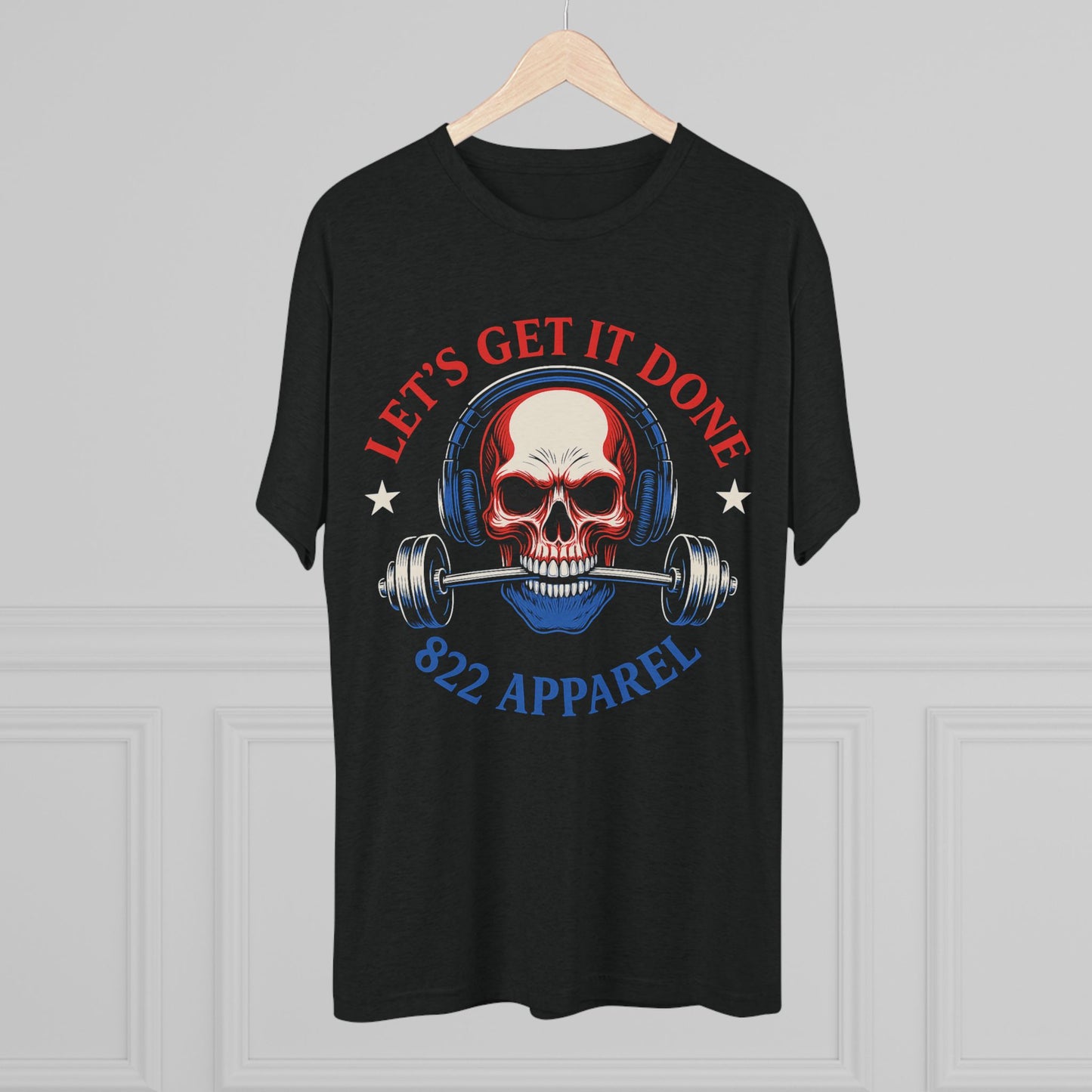 Let's Get It Done Skull Tee — Motivational Gym Weightlifting T-Shirt