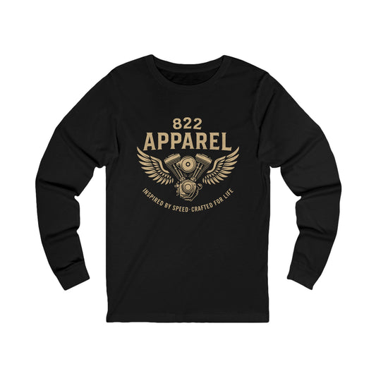 Motorcycle Inspired Long Sleeve Tee - 822 Apparel