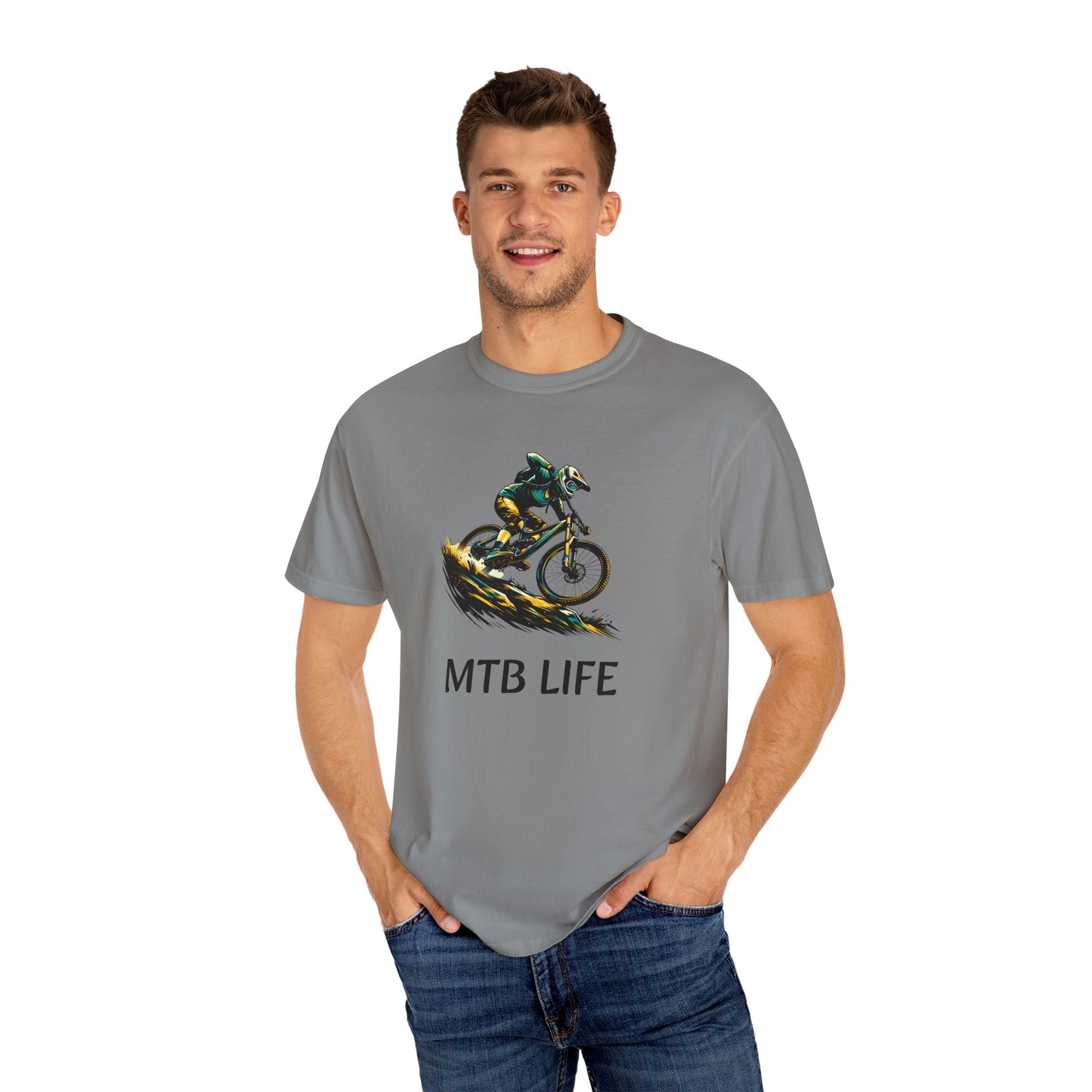 Unisex Garment-Dyed T-Shirt - MTB Life & 822 Apparel Designs for Active Lifestyles