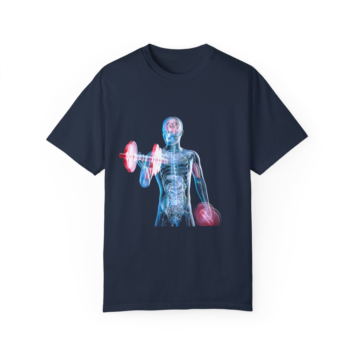 Unisex Fitness Anatomy Graphic T-Shirt - Weightlifting Design