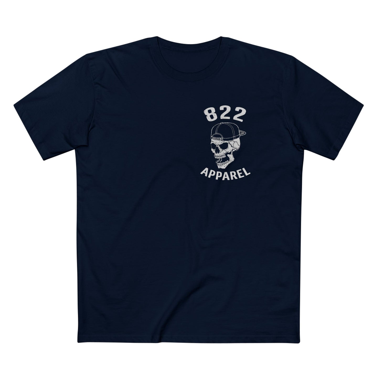 822 Apparel Skull Tee - Retro Streetwear Graphic T-Shirt