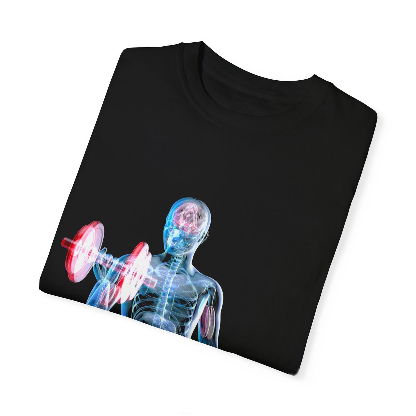 Unisex Fitness Anatomy Graphic T-Shirt - Weightlifting Design