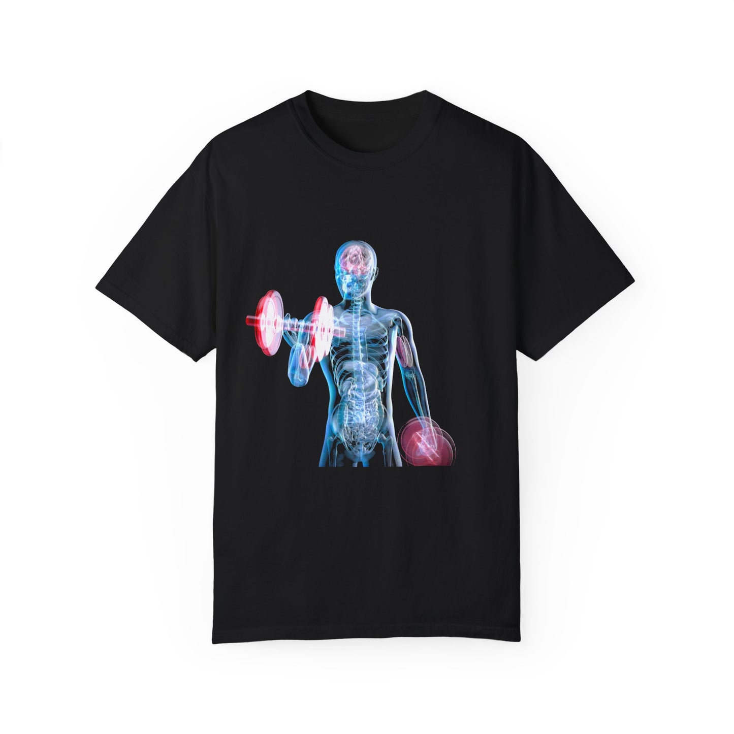 Unisex Fitness Anatomy Graphic T-Shirt - Weightlifting Design