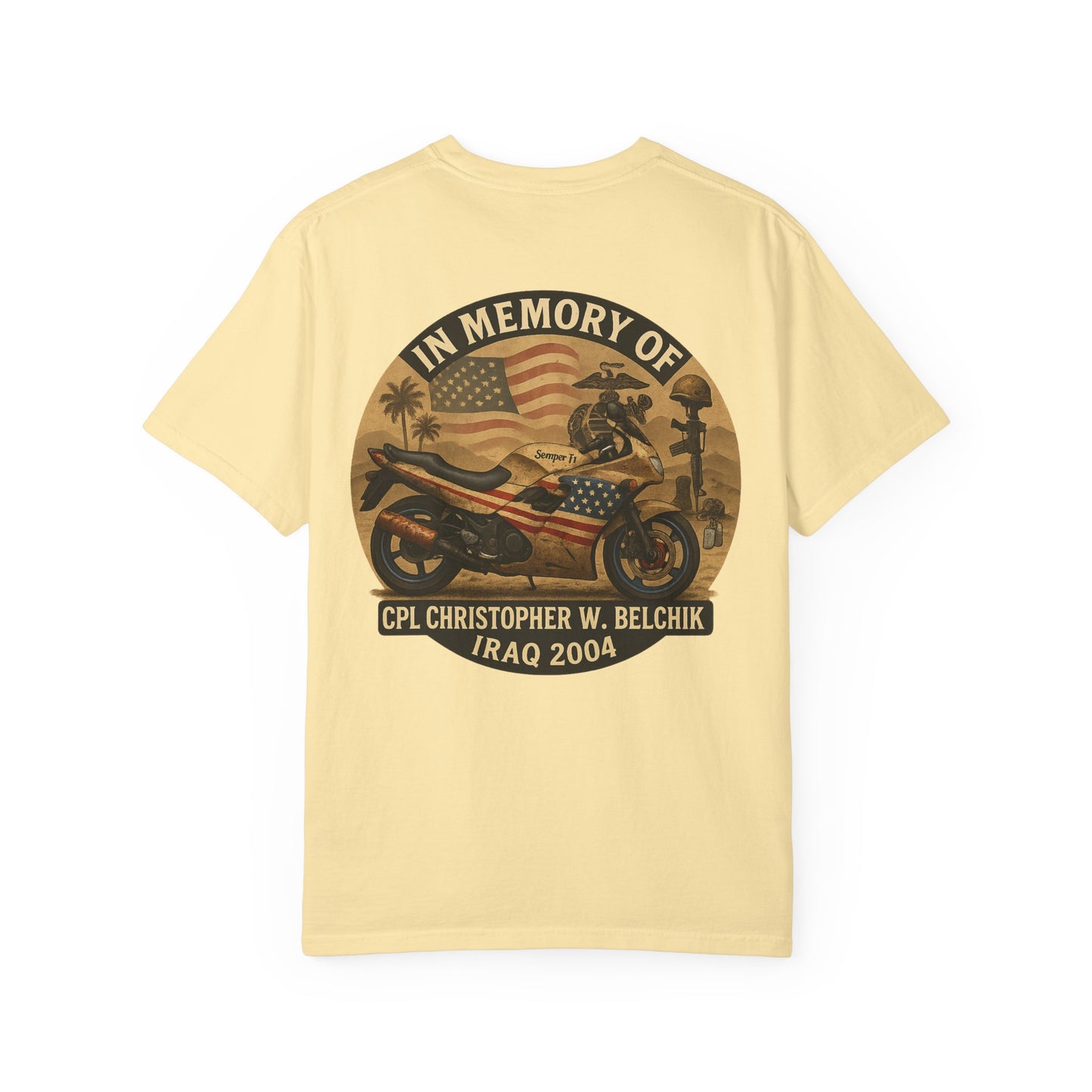 Cpl. Christopher W. Belchik Mens Memorial Tee Shirt