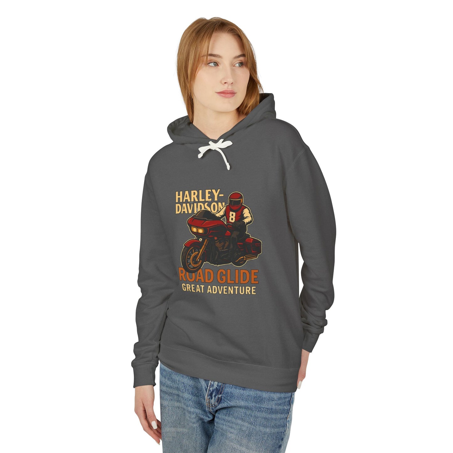 Harley-Davidson Adventure Hoodie for Motorcycle Enthusiasts, Unisex Sweatshirt, Lightweight Hoodie, Gift for Bikers, Road Trip Apparel