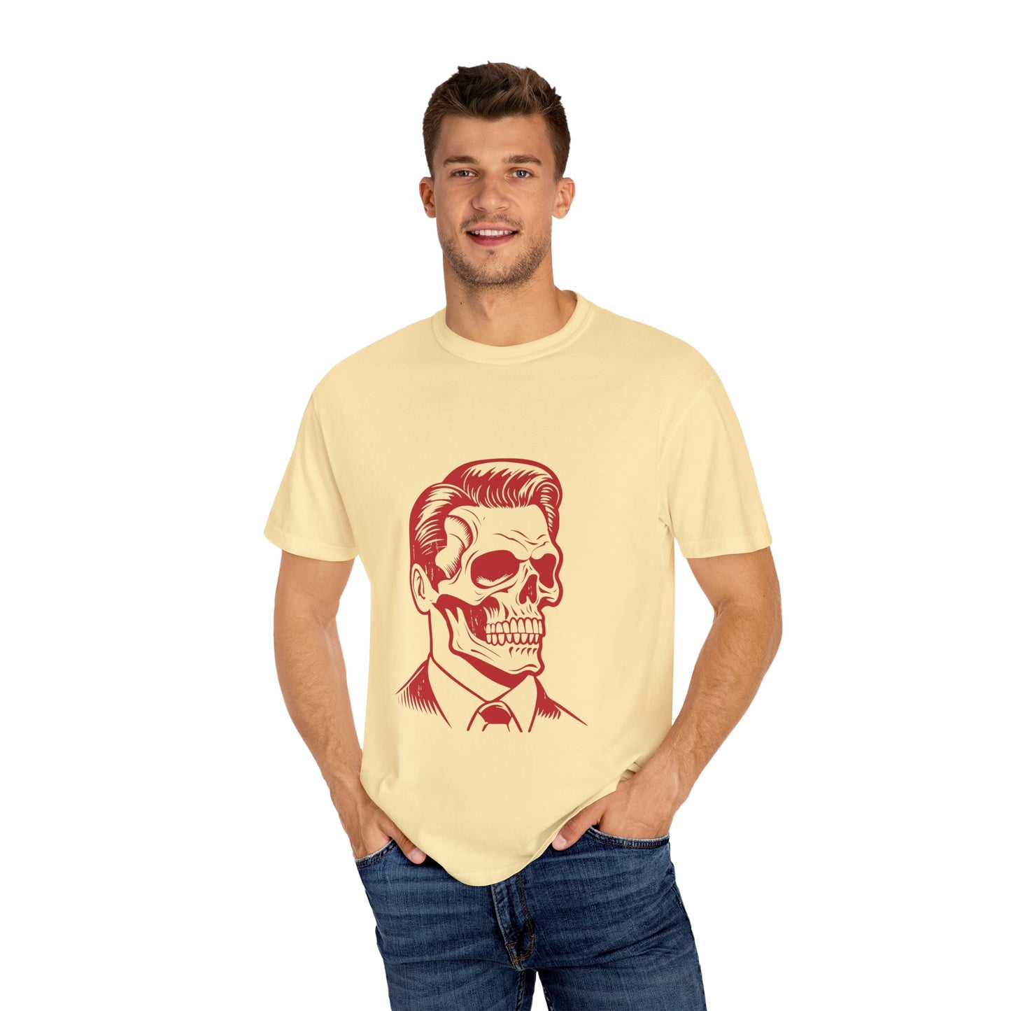 Stylish Skull Graphic Unisex T-Shirt - Perfect for Halloween & Casual Wear