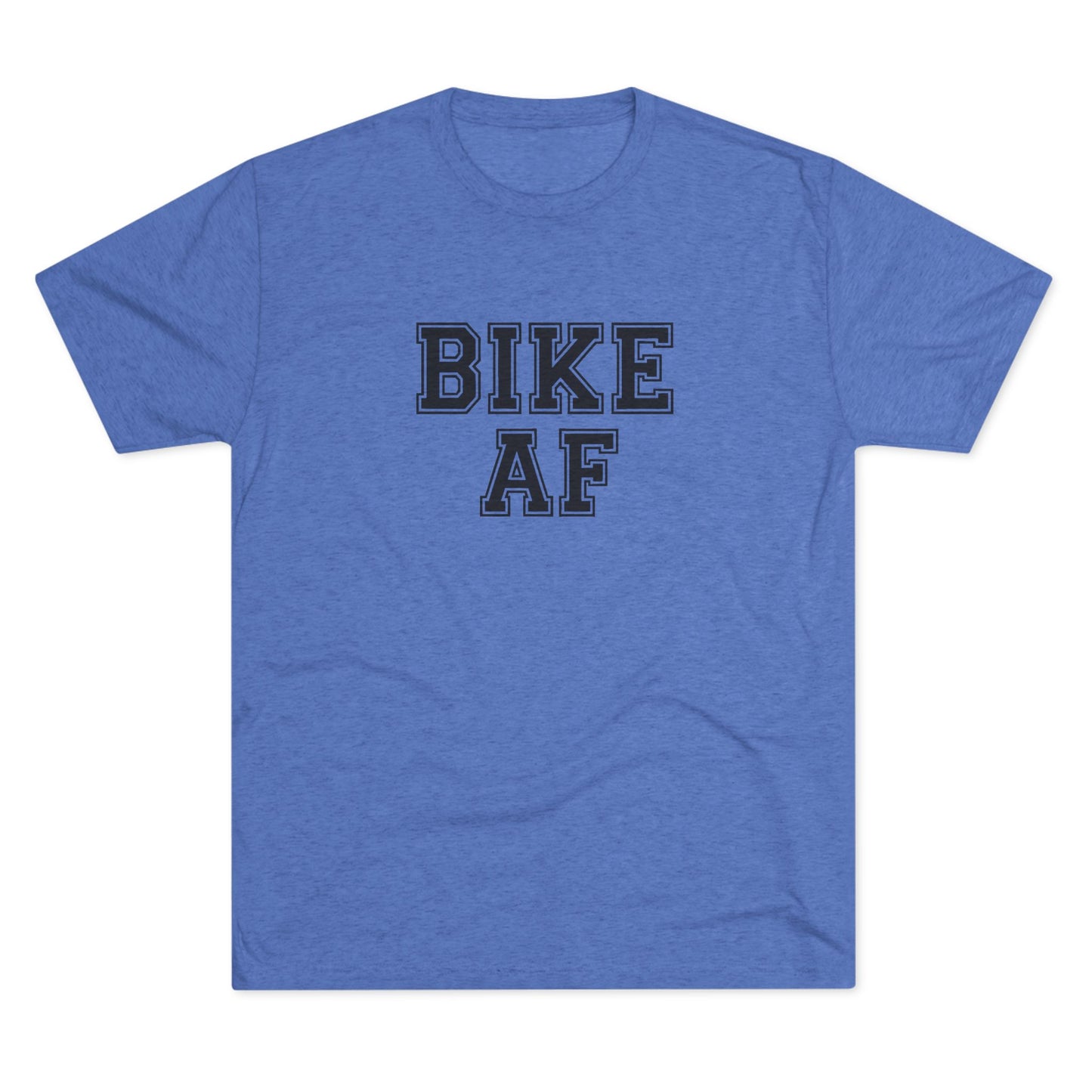 Bike AF Unisex Tri-Blend Crew Tee - Perfect for Cyclists, Biking Enthusiasts, Gift for Him/Her, Active Lifestyle, Casual Wear