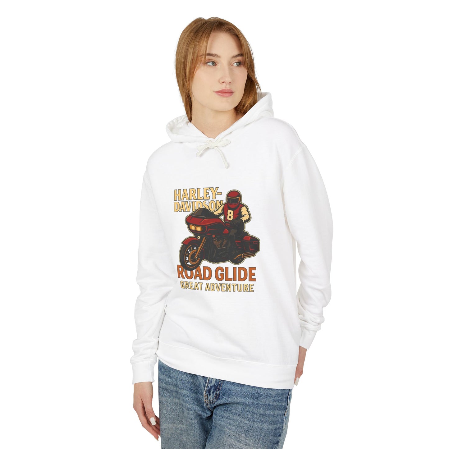 Harley-Davidson Adventure Hoodie for Motorcycle Enthusiasts, Unisex Sweatshirt, Lightweight Hoodie, Gift for Bikers, Road Trip Apparel