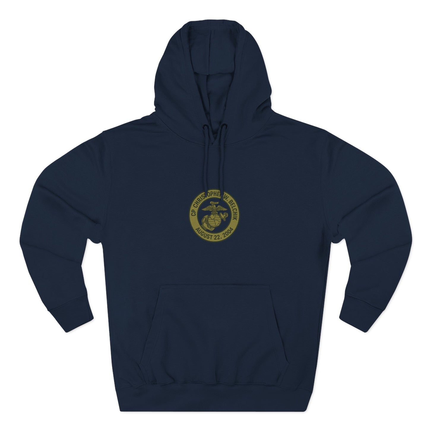 Memorial Fleece Hoodie, Personalized Hoodie, Veteran Tribute, Remembrance Gift, Comfy Casual Wear, Year-Round Apparel