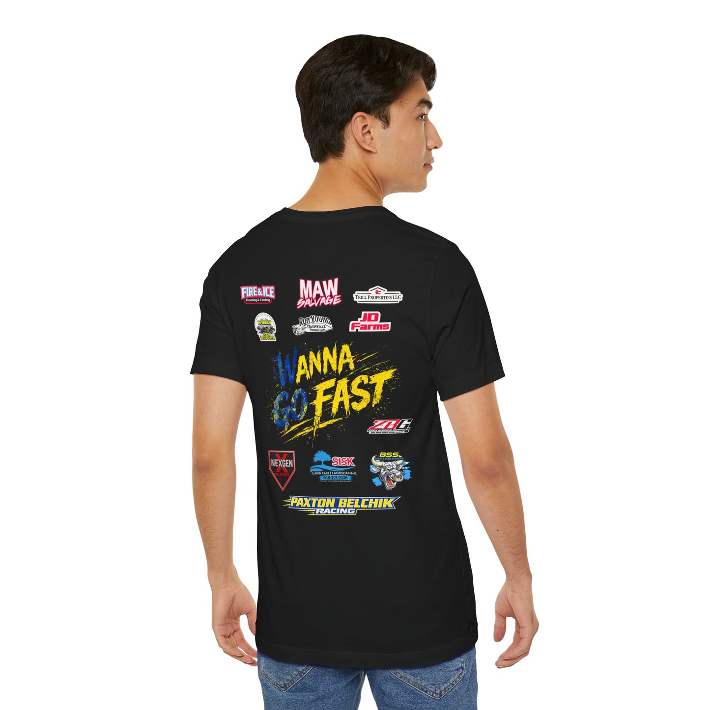Racing Team Graphic Tee — 'PBA' Retro Motorsports T‑Shirt