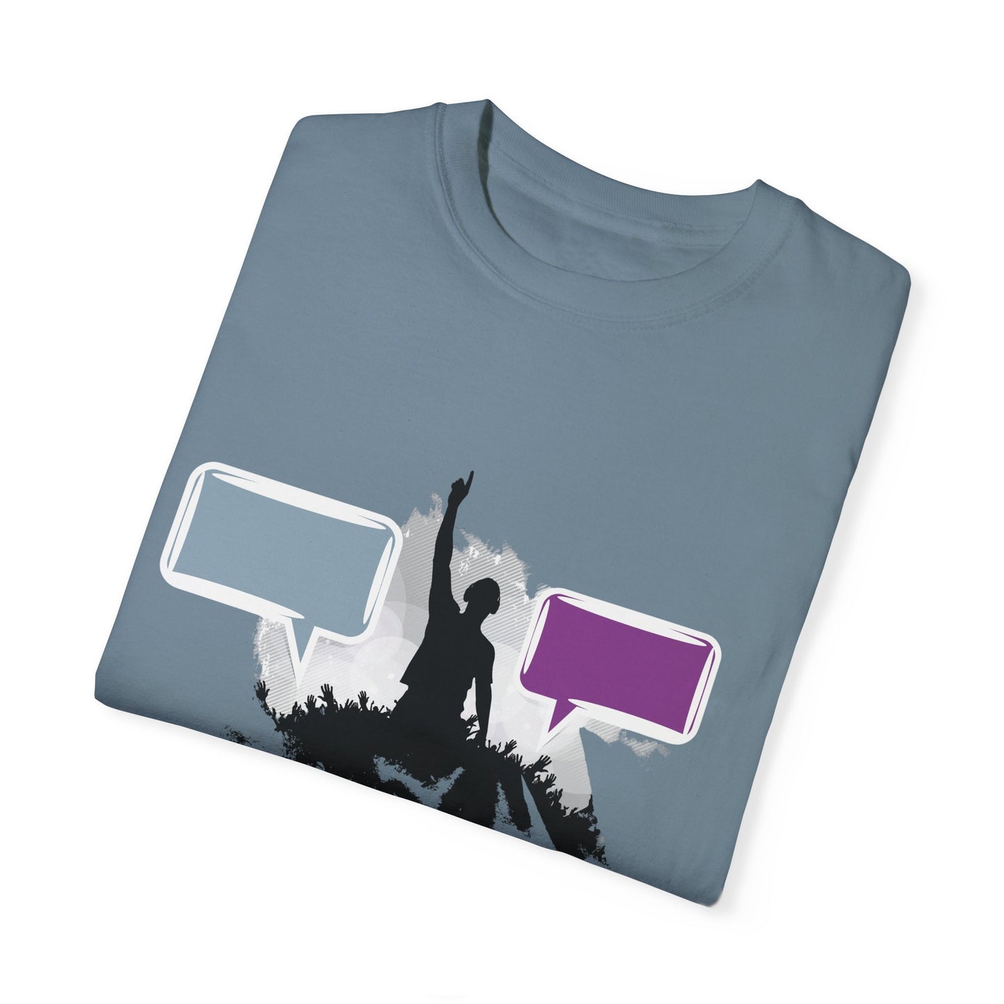 Unisex Garment-Dyed T-shirt: Empowering Voice and Sound Wave Art