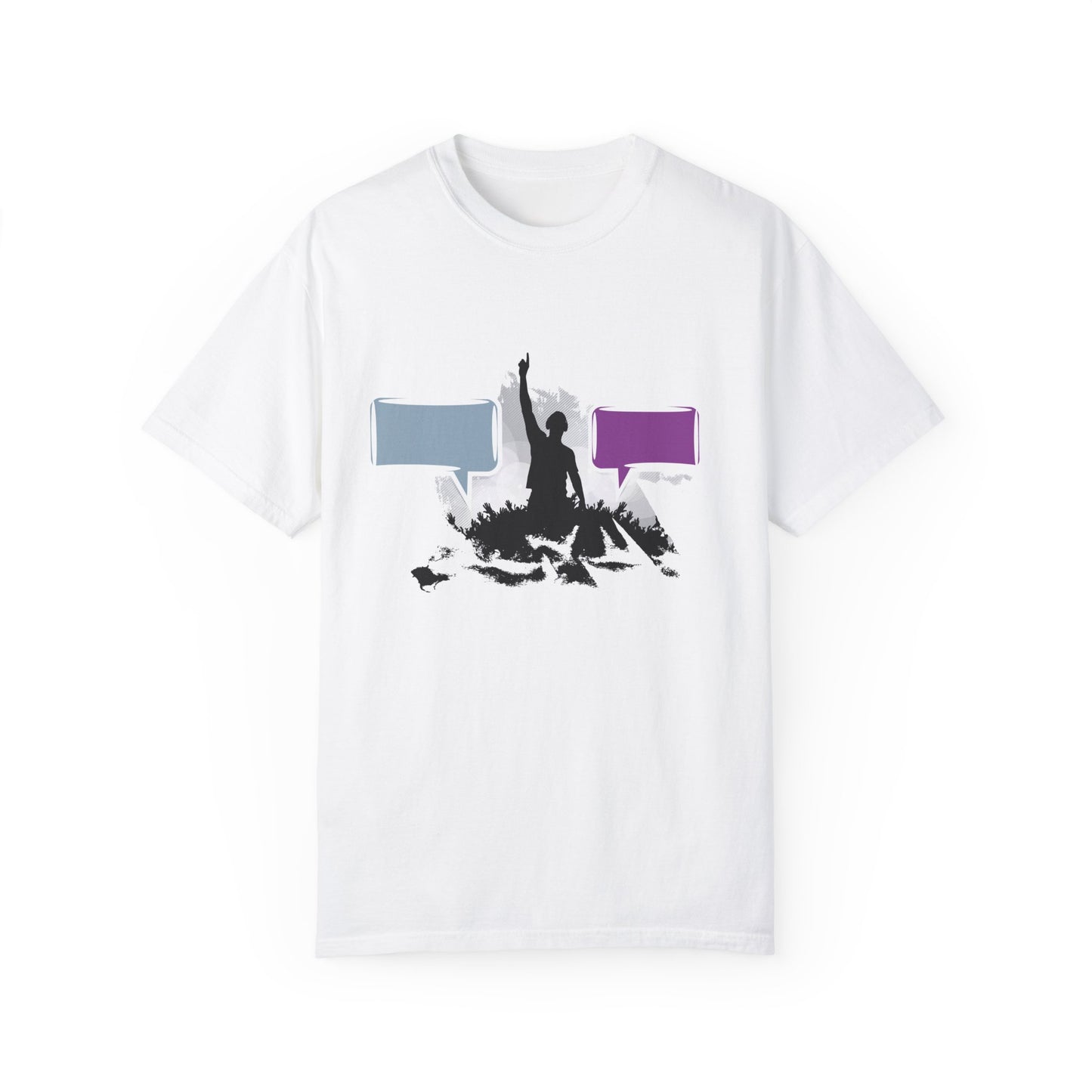 Unisex Garment-Dyed T-shirt: Empowering Voice and Sound Wave Art