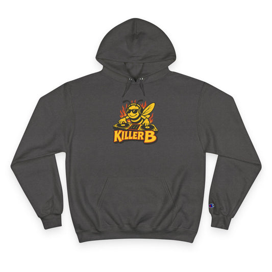 Killer B Champion Hoodie for Buzzing Style, Unisex Gift for Bee Lovers, Perfect for Casual Wear, Birthdays, and Celebrations