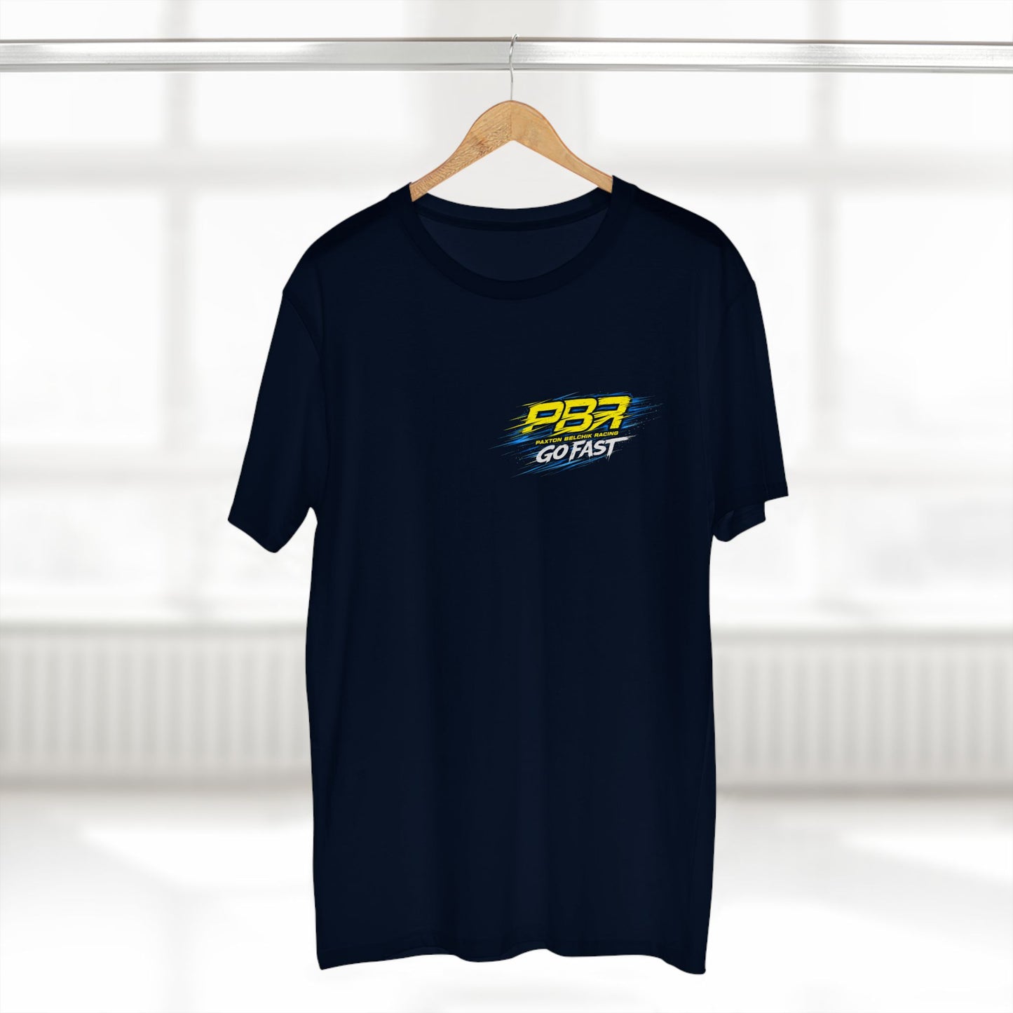 Racing Sponsor Tee — "PBR Go Fast" Team Shirt