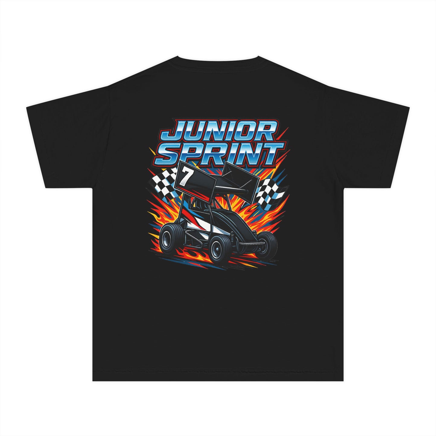 Youth Racing Tee, Junior Sprint Shirt, Kids Motorsports Apparel, Perfect for Birthdays, Race Day Gifts, Fun Casual Wear