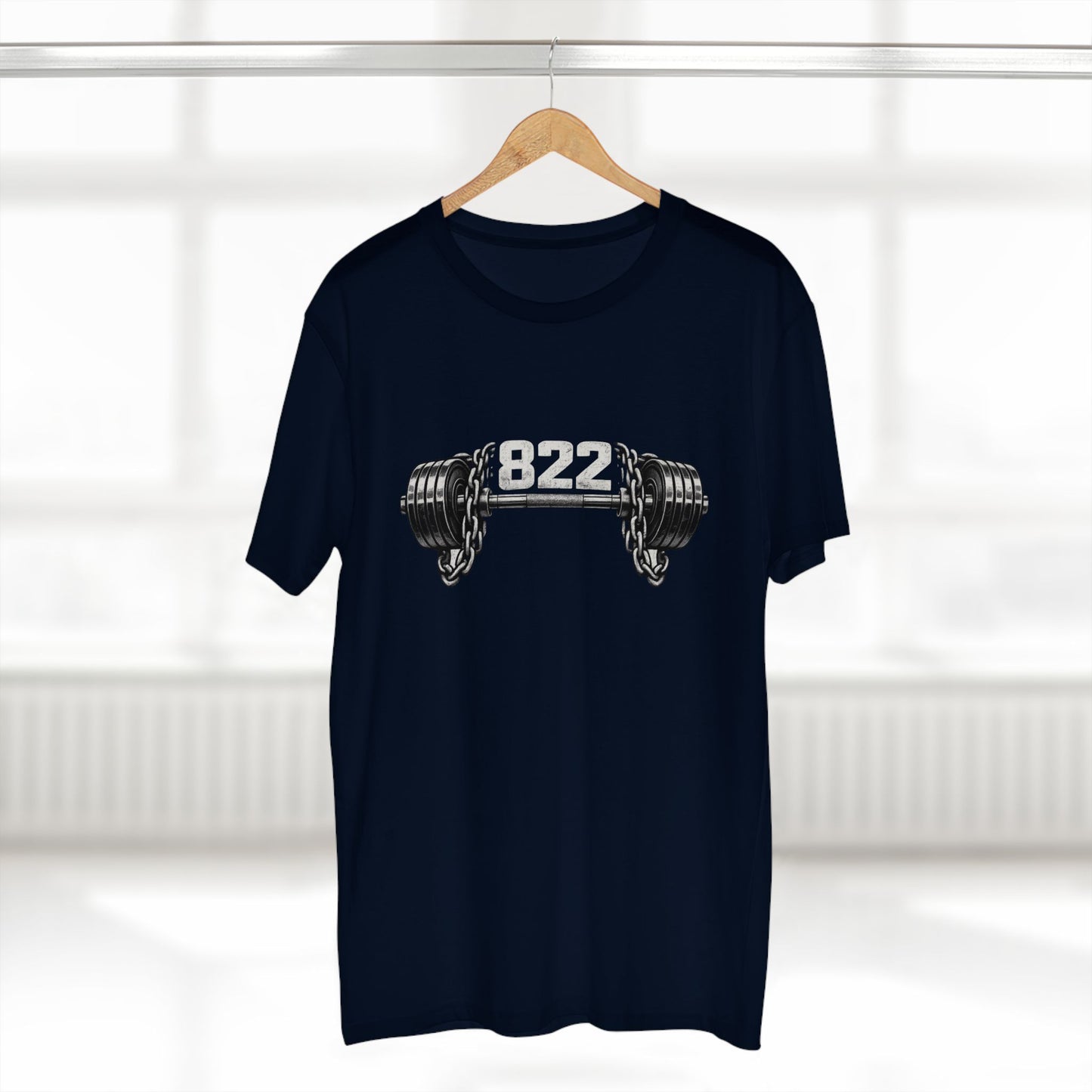 Weightlifting Tee — '822' Barbell Fitness Shirt