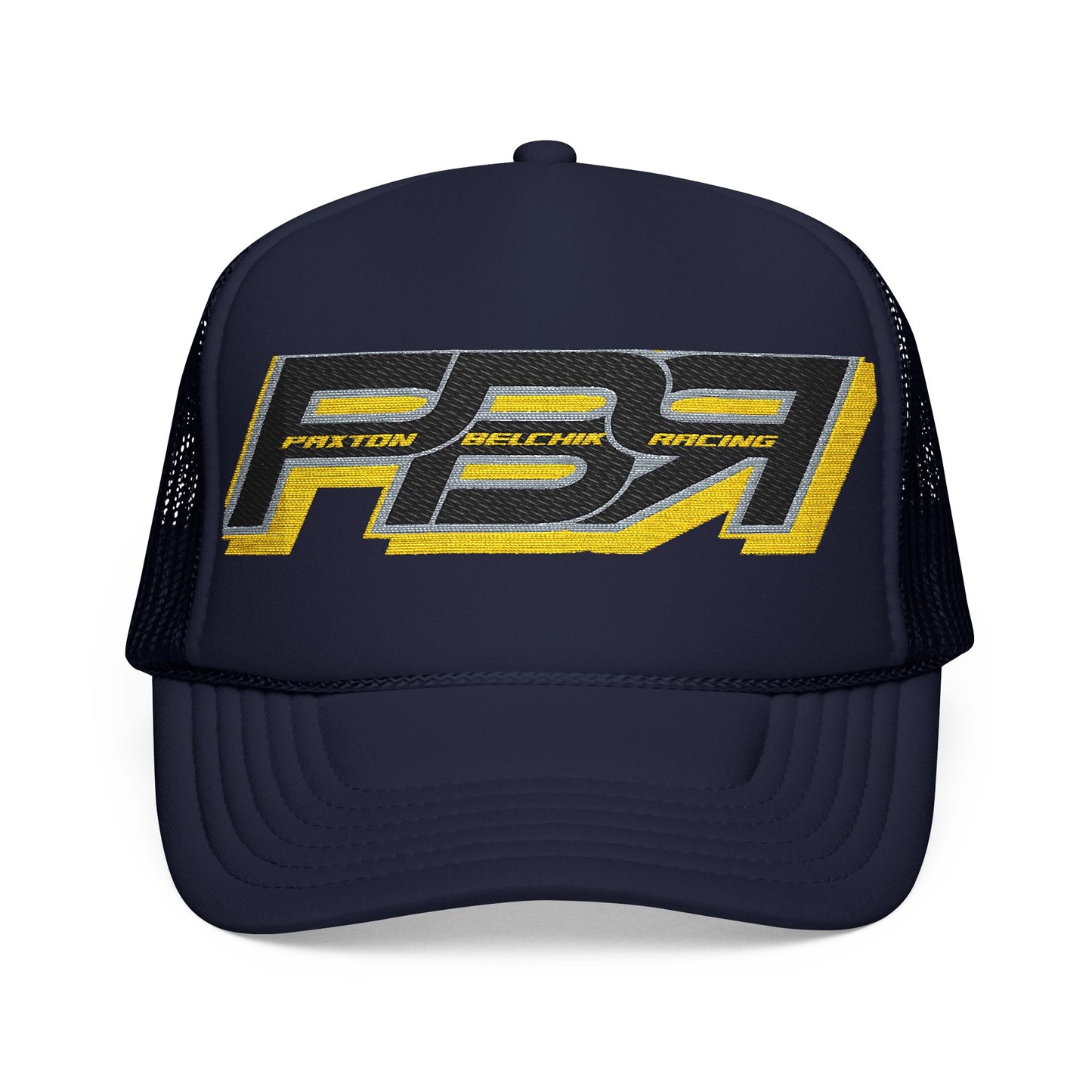 Racing Foam Trucker Hat with Embroidered PB7 Logo