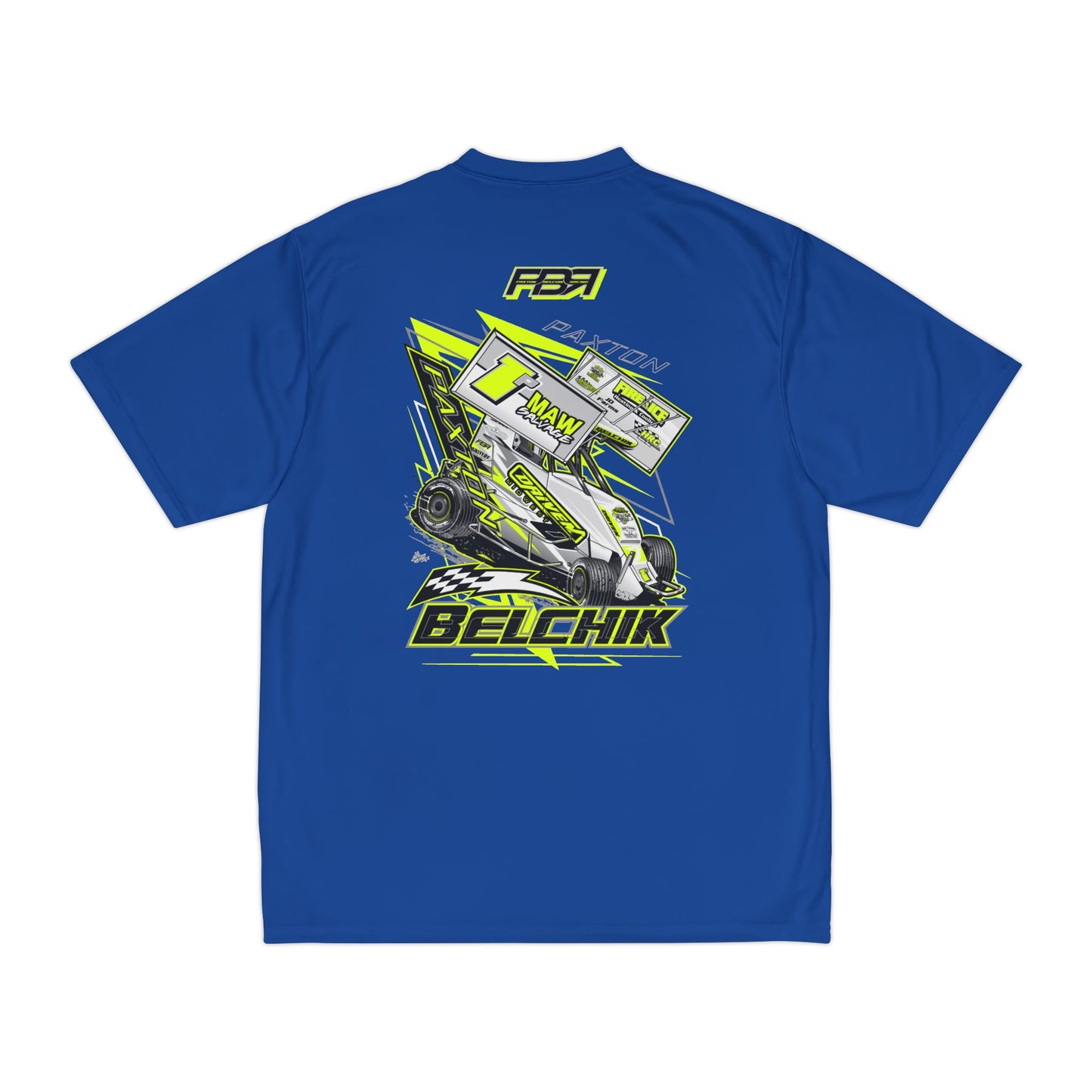 PBR Men's Performance T-Shirt with Bold Racing Design