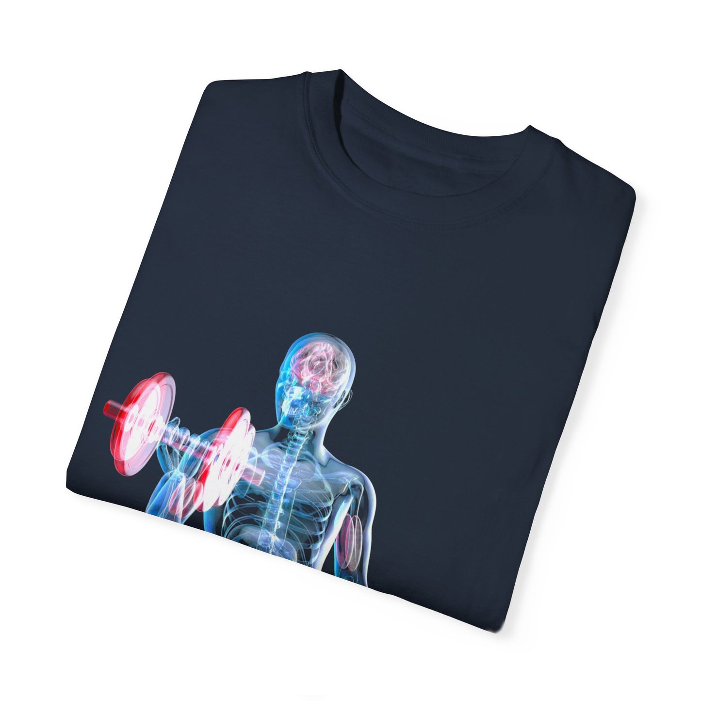 Unisex Fitness Anatomy Graphic T-Shirt - Weightlifting Design