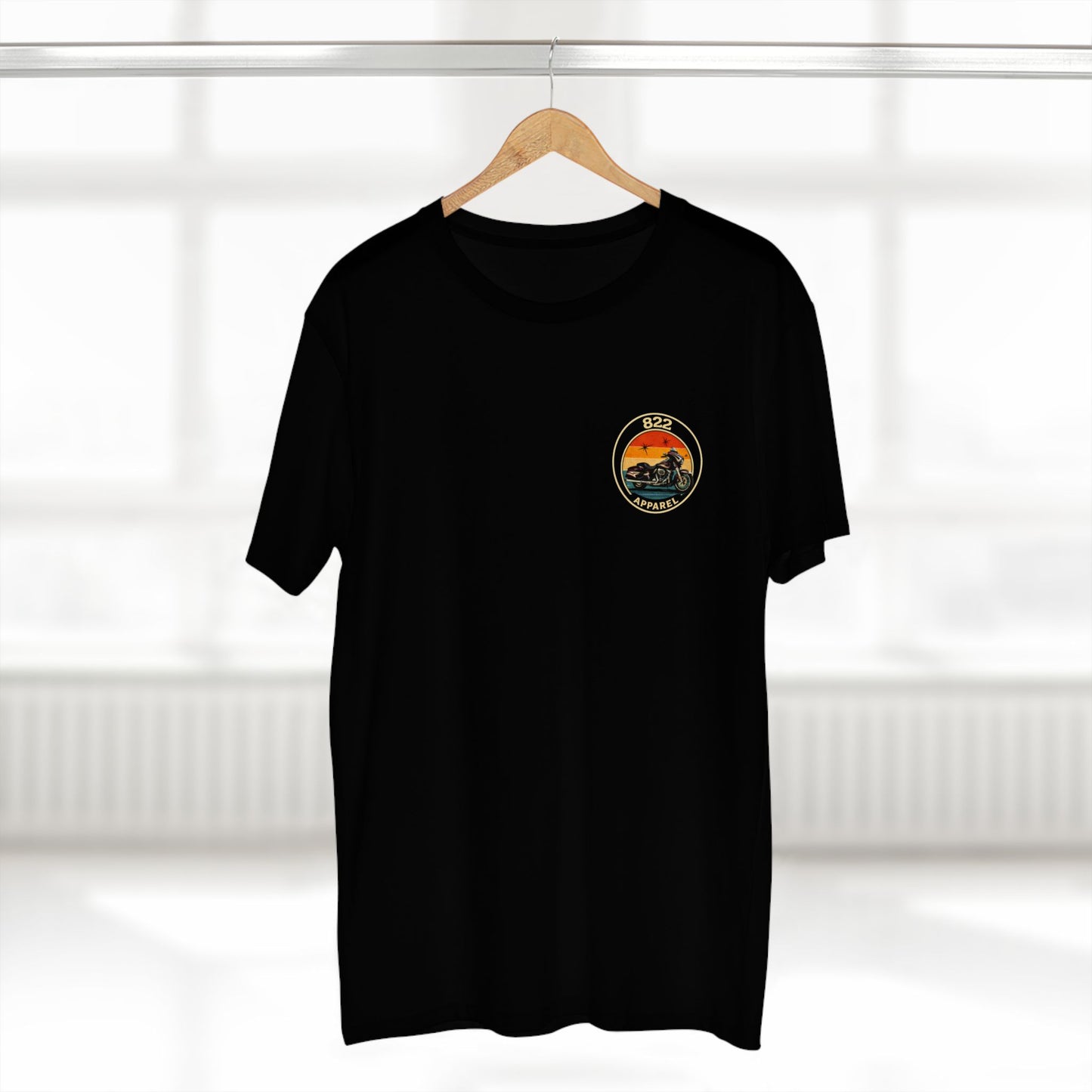 Born to Ride Motorcycle Tee — Vintage Sunset Biker Shirt (822)