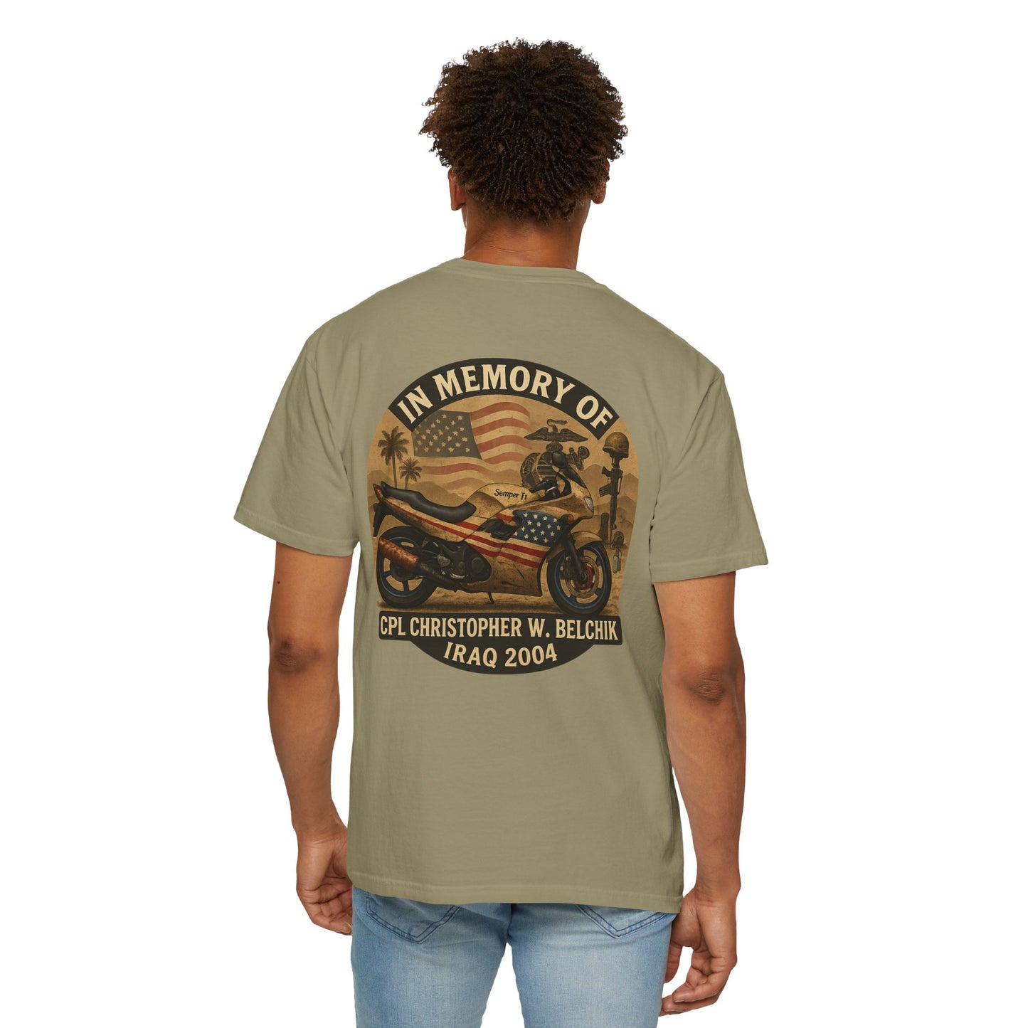 Cpl. Christopher W. Belchik Mens Memorial Tee Shirt