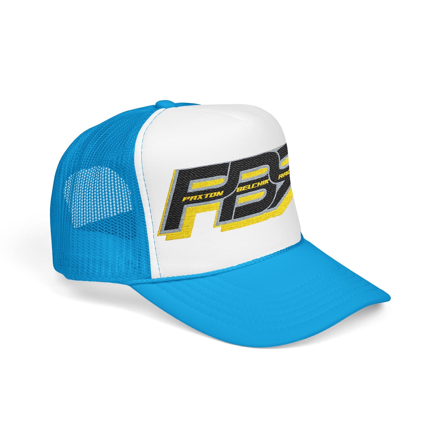 Racing Foam Trucker Hat with Embroidered PB7 Logo