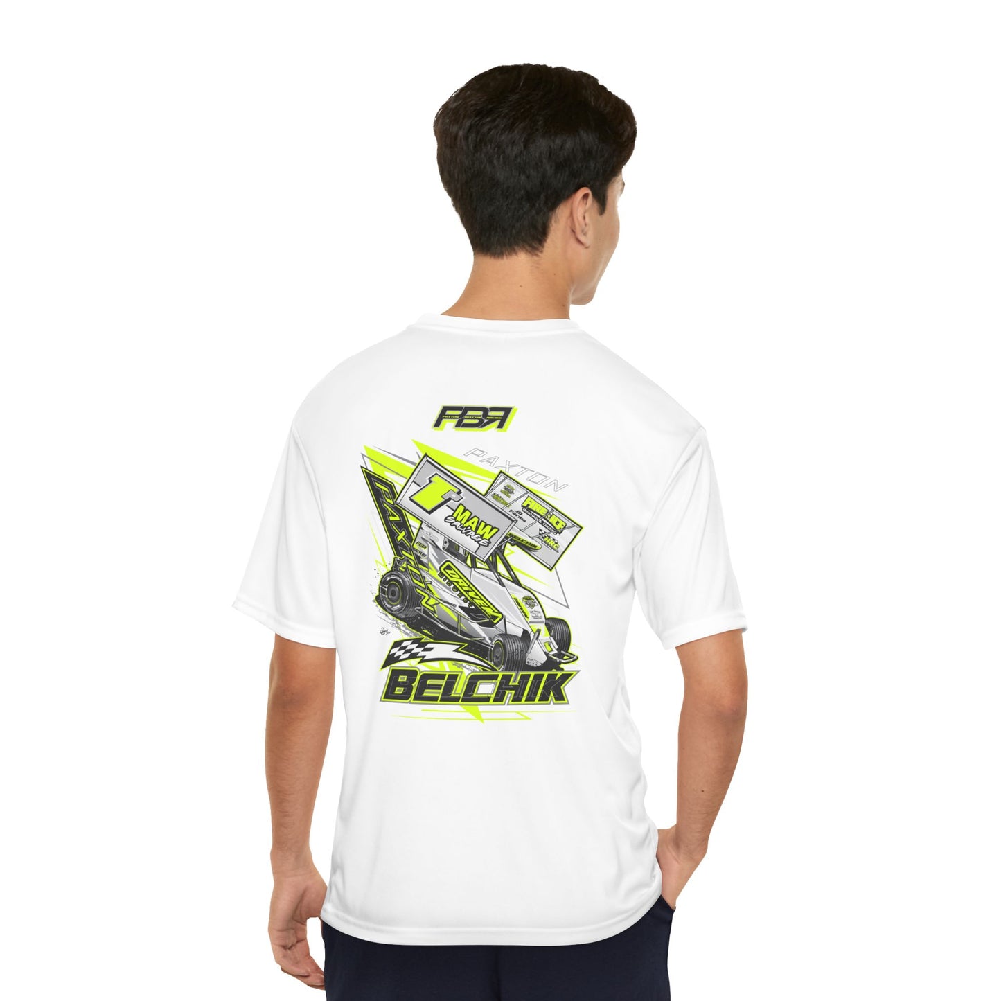 PBR Men's Performance T-Shirt with Bold Racing Design