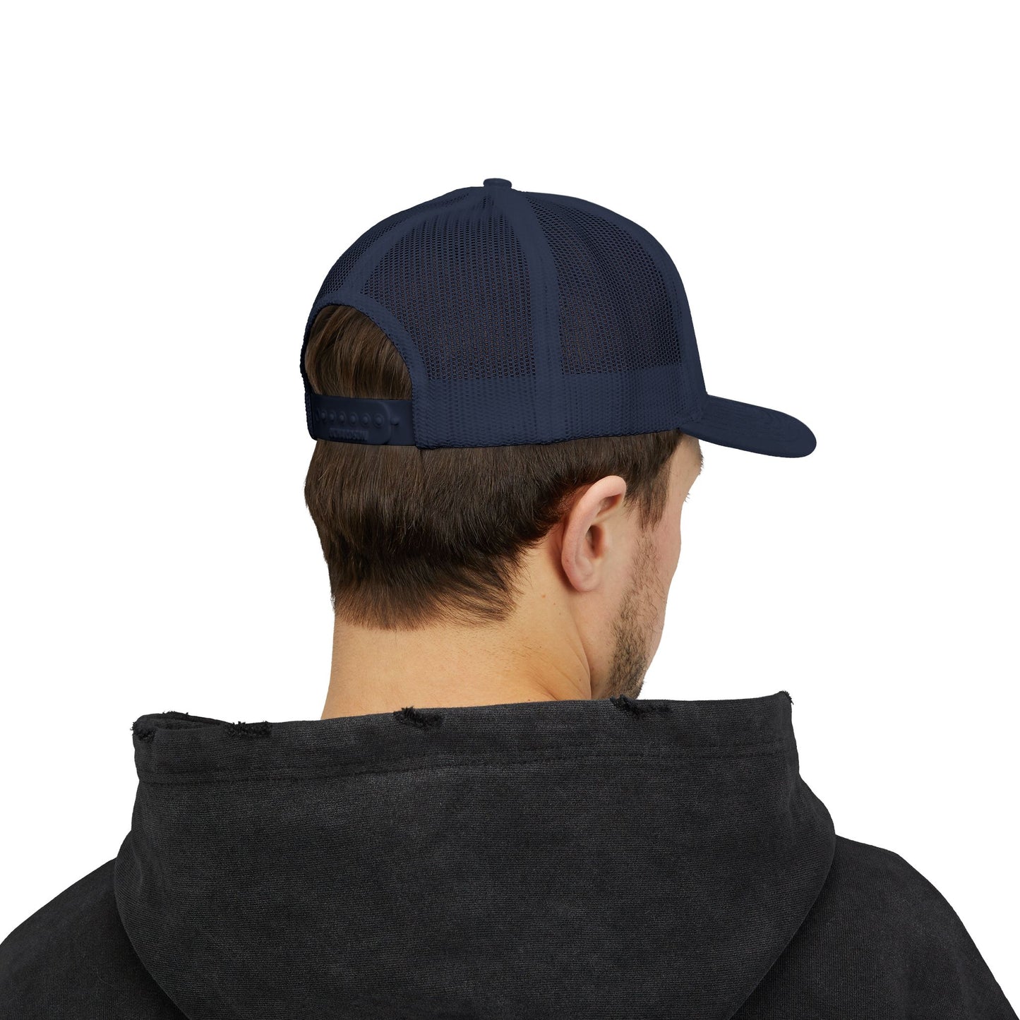 822 Trucker Hat with Crossed Oars Logo — 822 Apparel Snapback Cap