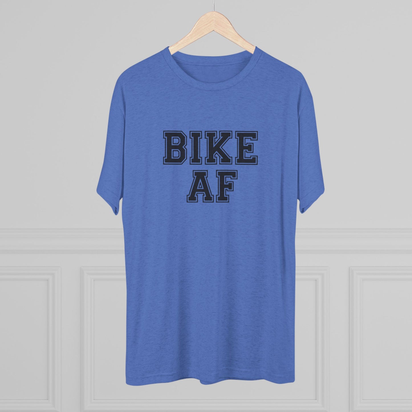 Bike AF Unisex Tri-Blend Crew Tee - Perfect for Cyclists, Biking Enthusiasts, Gift for Him/Her, Active Lifestyle, Casual Wear
