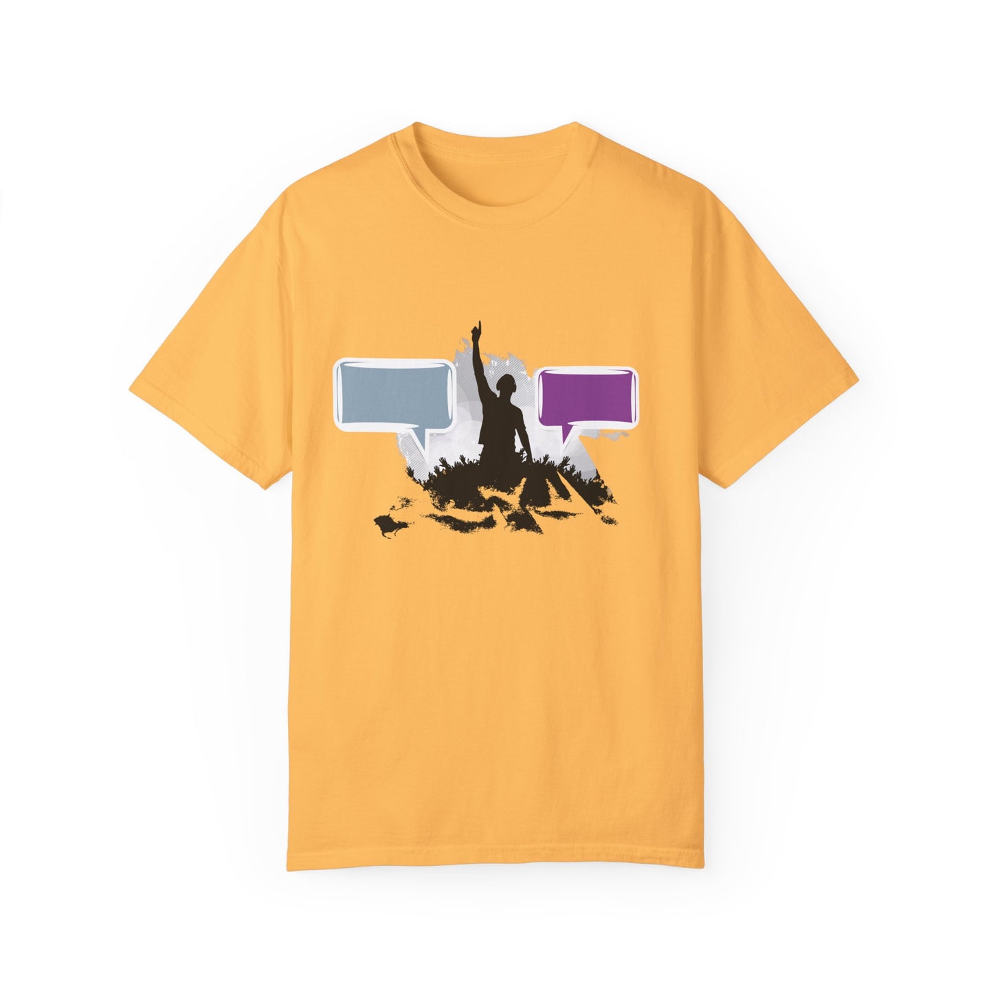 Unisex Garment-Dyed T-shirt: Empowering Voice and Sound Wave Art