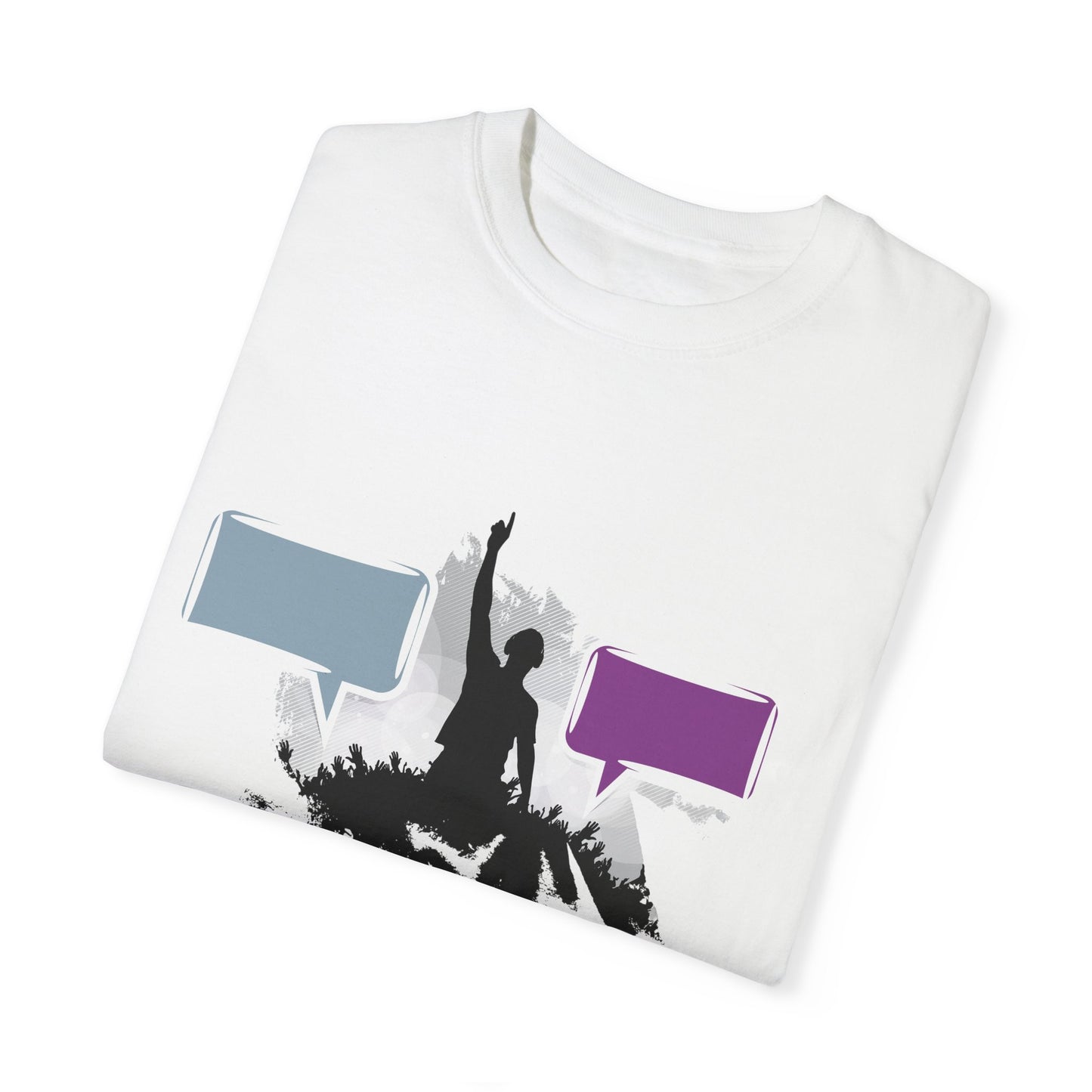 Unisex Garment-Dyed T-shirt: Empowering Voice and Sound Wave Art