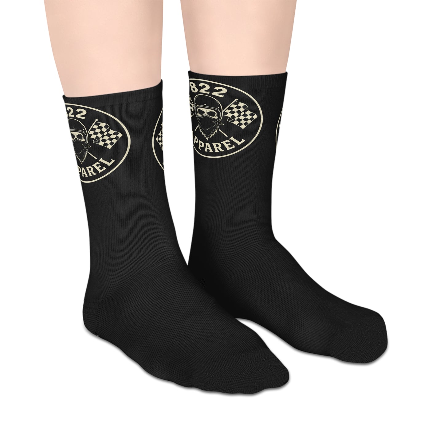 Racing Spirit Mid-Length Socks | Perfect for Motorsports Fans, Casual Outings, Gifts for Car Enthusiasts, Everyday Comfort, Race Day Gear