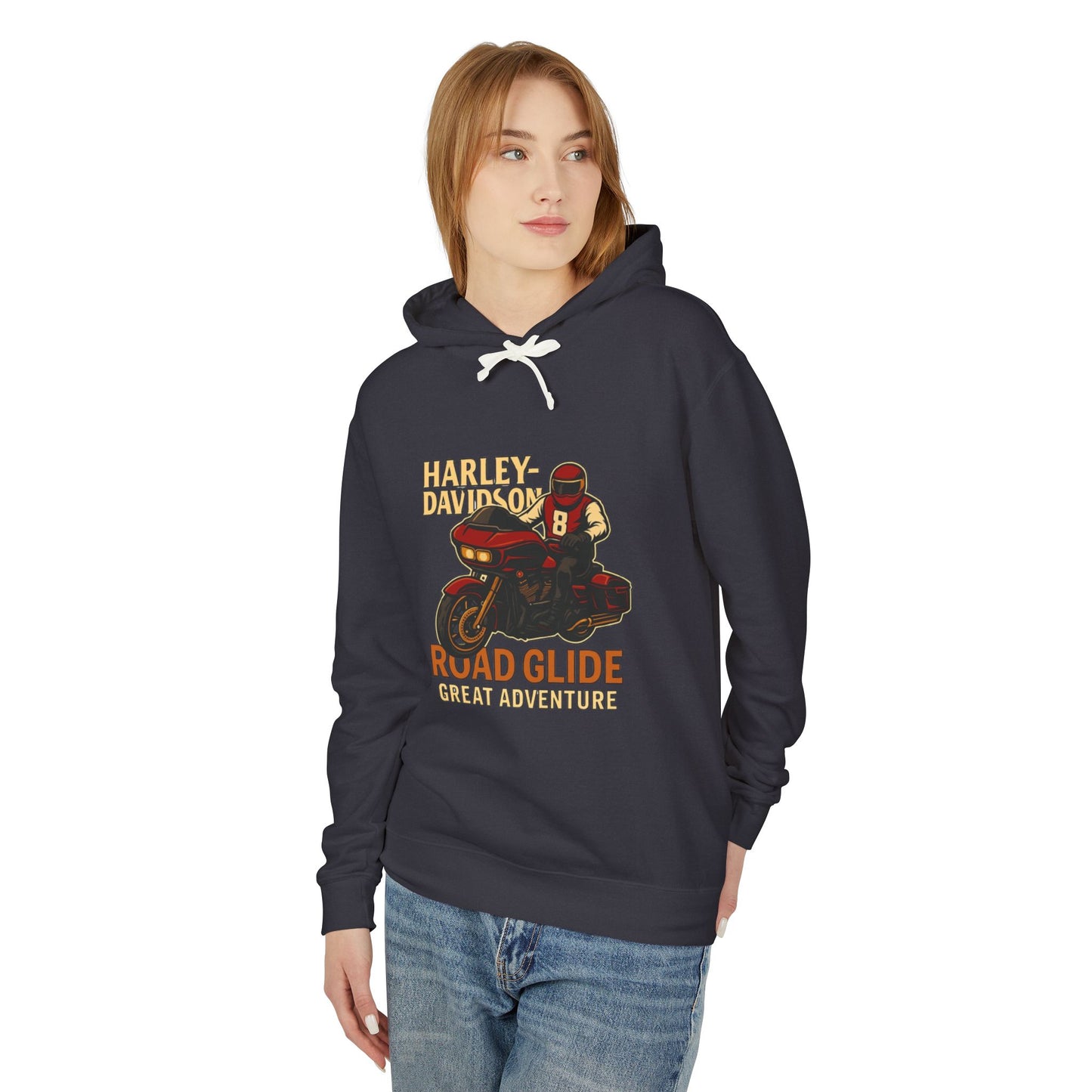 Harley-Davidson Adventure Hoodie for Motorcycle Enthusiasts, Unisex Sweatshirt, Lightweight Hoodie, Gift for Bikers, Road Trip Apparel