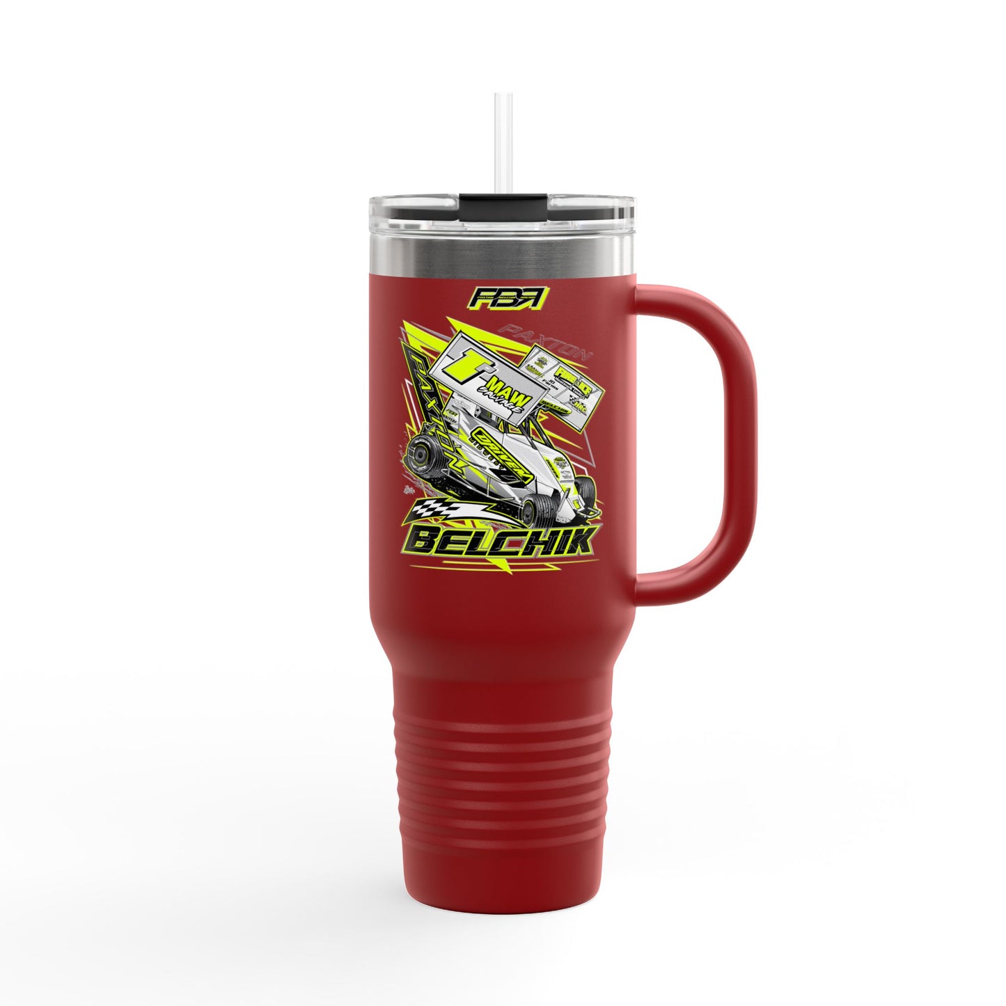 PBR Personalized Racing-Inspired Insulated Travel Mug - 40oz, Perfect Gift for Motorsports Fans!