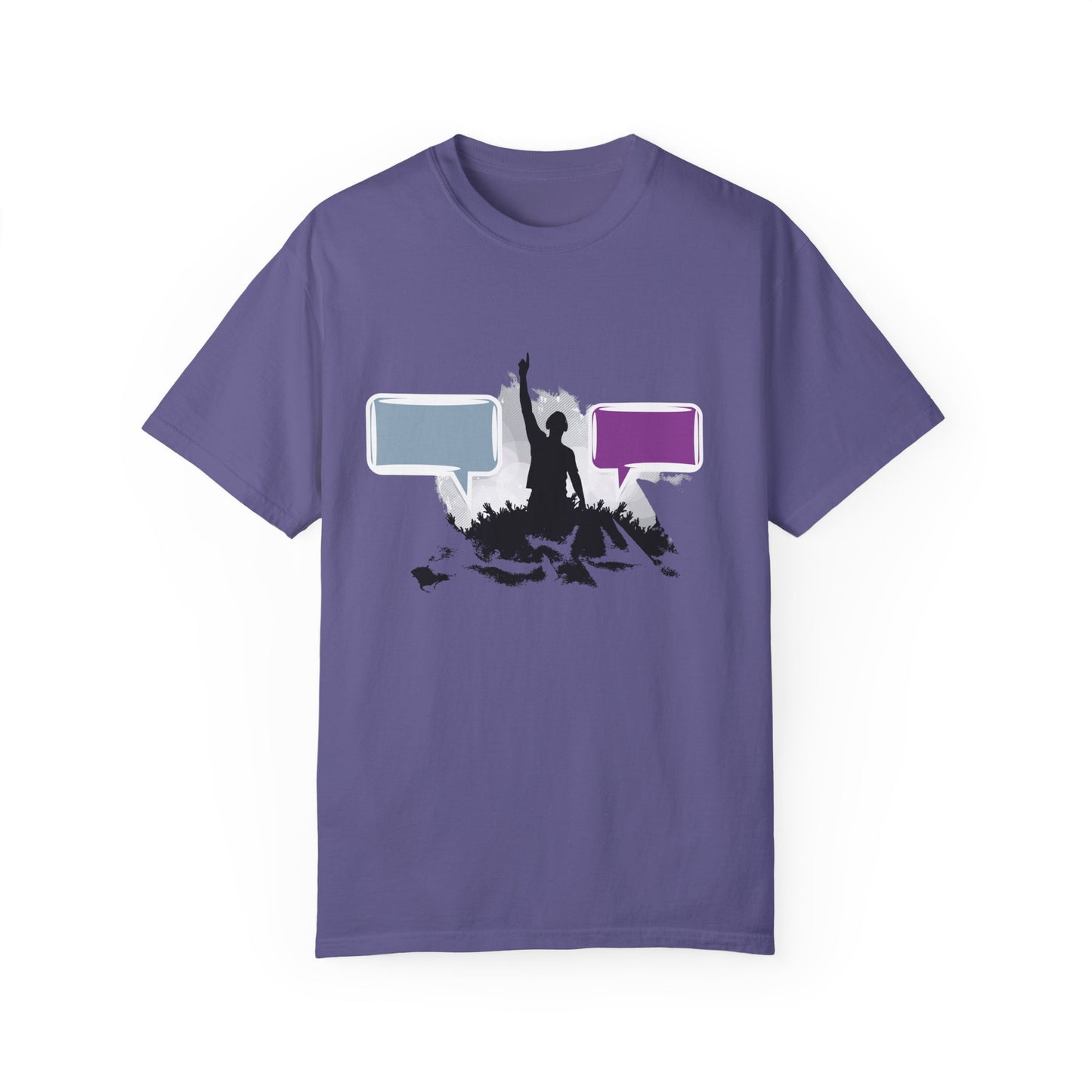 Unisex Garment-Dyed T-shirt: Empowering Voice and Sound Wave Art