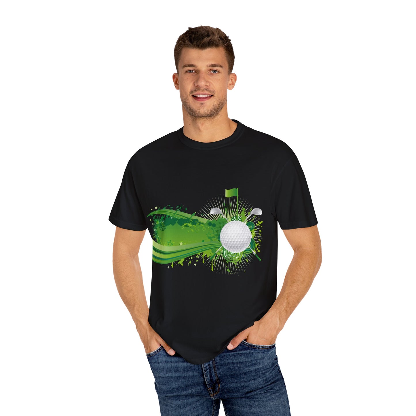 Golf Vibes Unisex Garment-Dyed T-Shirt - Perfect for Golf Enthusiasts