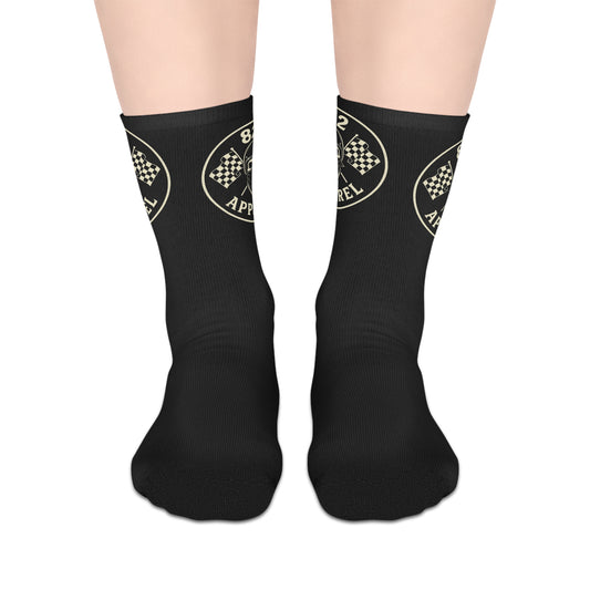 Racing Spirit Mid-Length Socks | Perfect for Motorsports Fans, Casual Outings, Gifts for Car Enthusiasts, Everyday Comfort, Race Day Gear