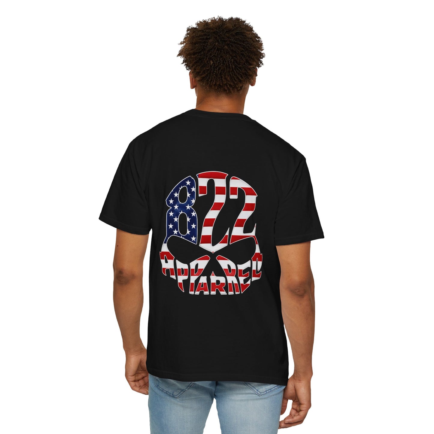Patriotic 822 Apparel T-Shirt — American Flag Graphic Tee