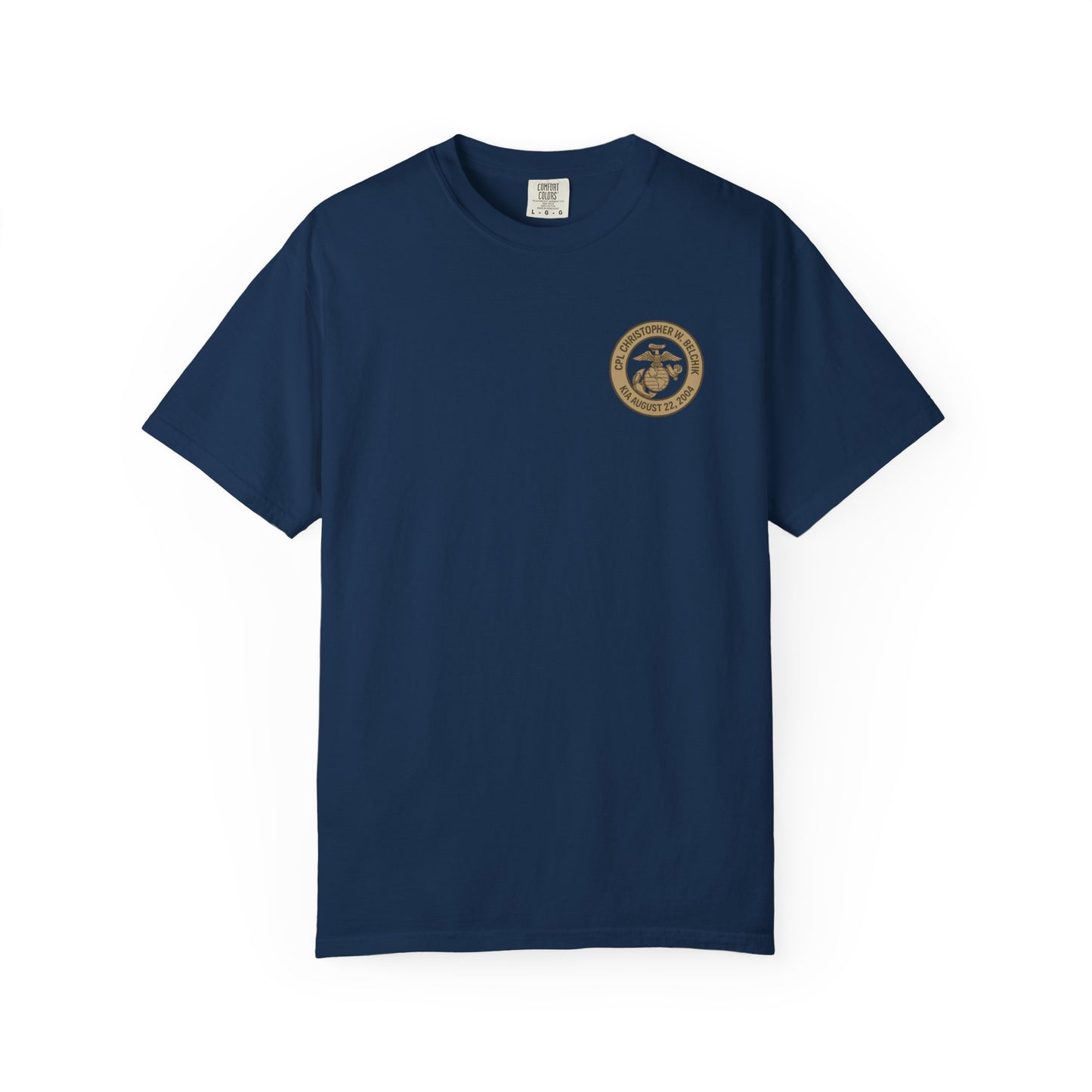Cpl. Christopher W. Belchik Mens Memorial Tee Shirt