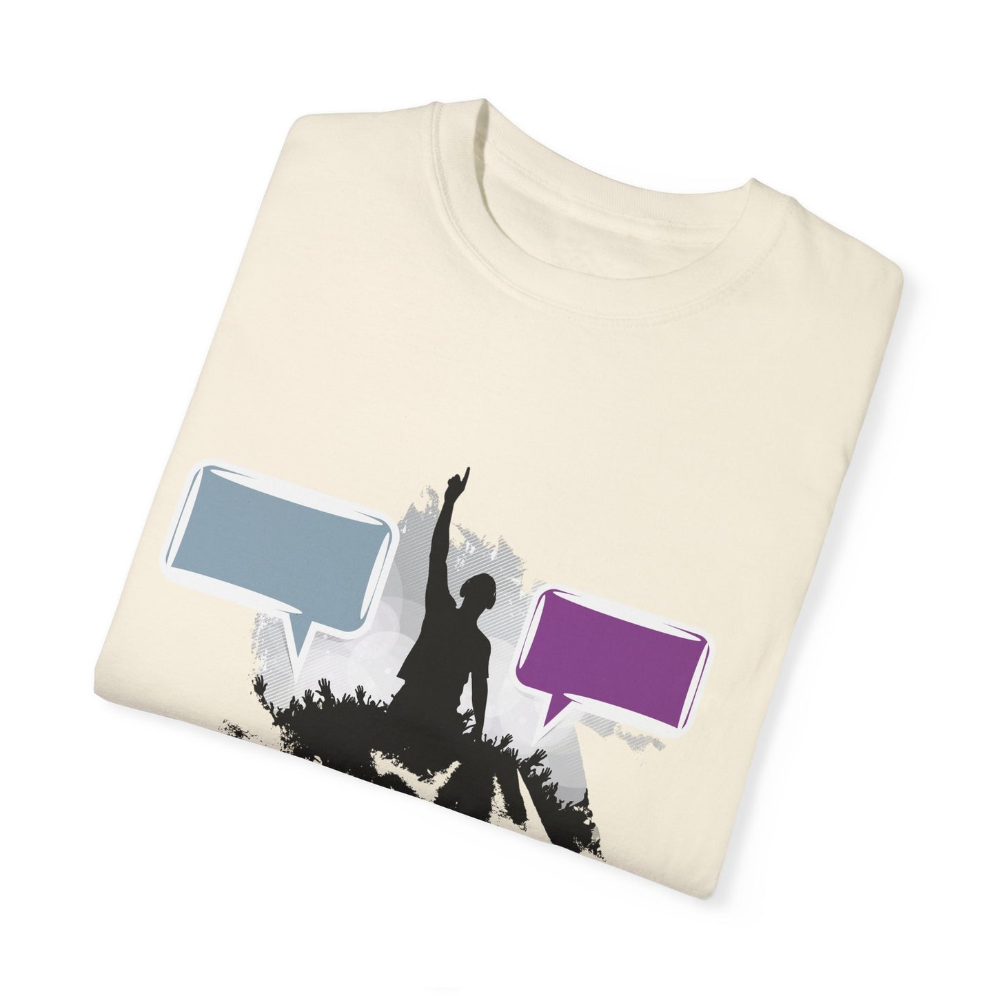 Unisex Garment-Dyed T-shirt: Empowering Voice and Sound Wave Art
