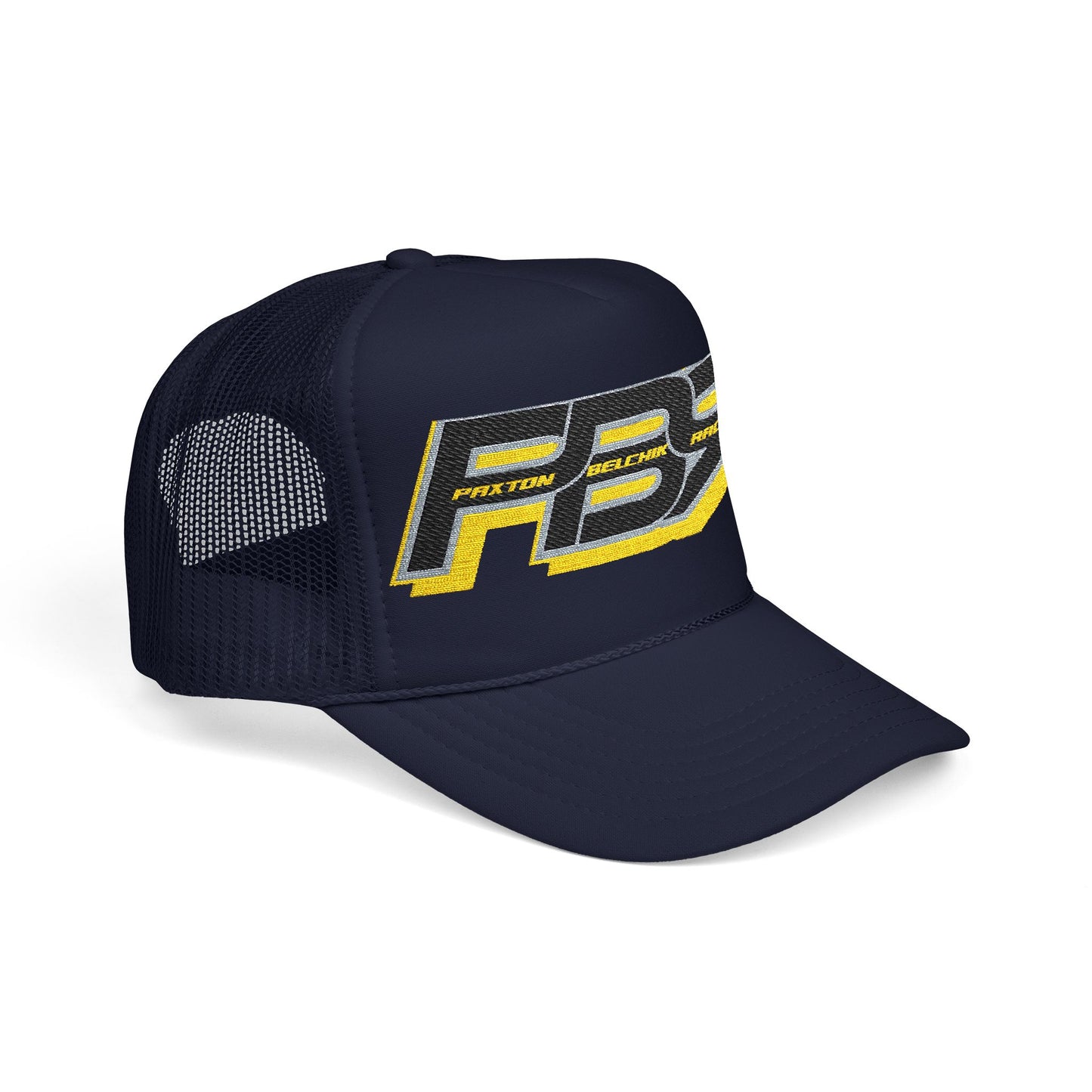 Racing Foam Trucker Hat with Embroidered PB7 Logo